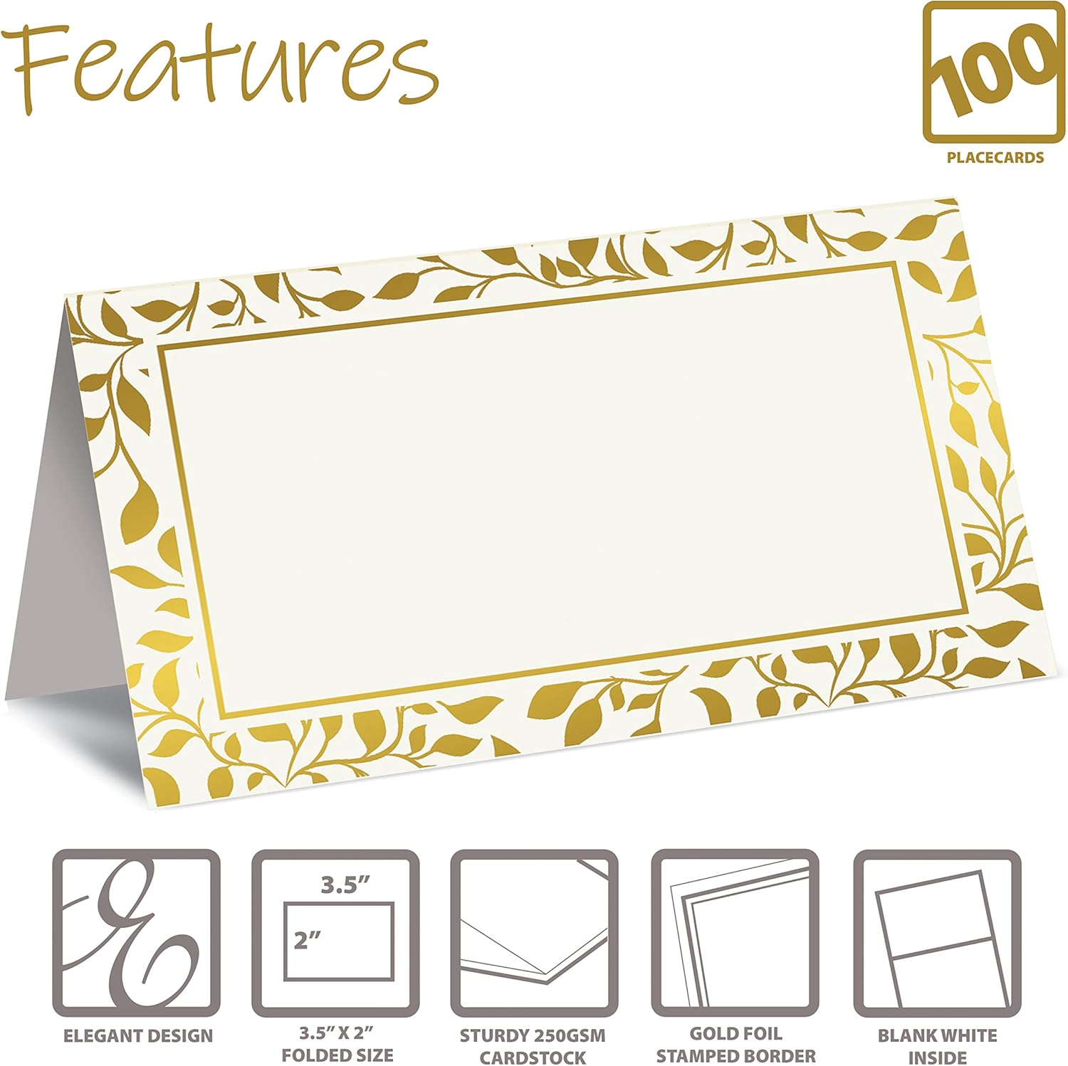 Better Office Products 100 Pack Place Cards