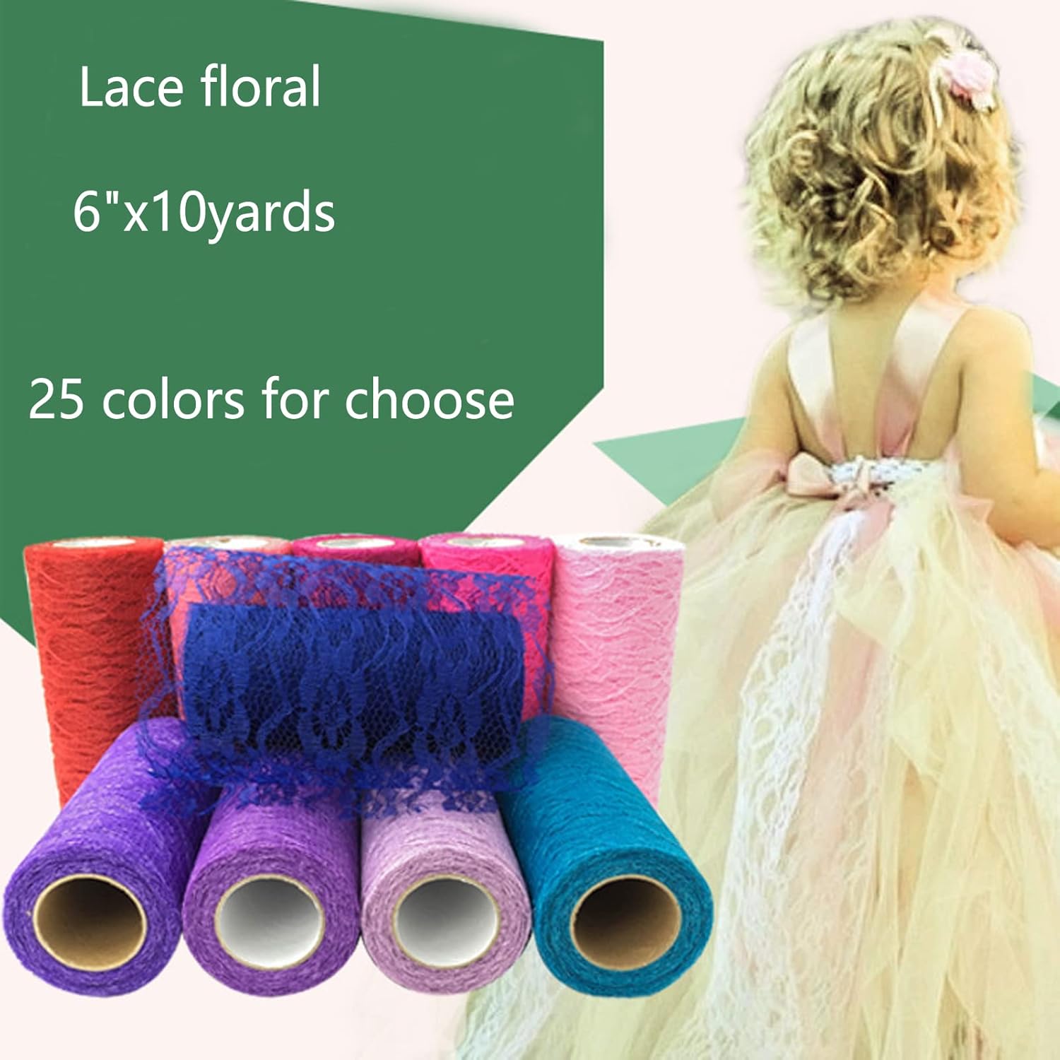 Lace Net Roll 6 x 10 Yards Peach Table Runner