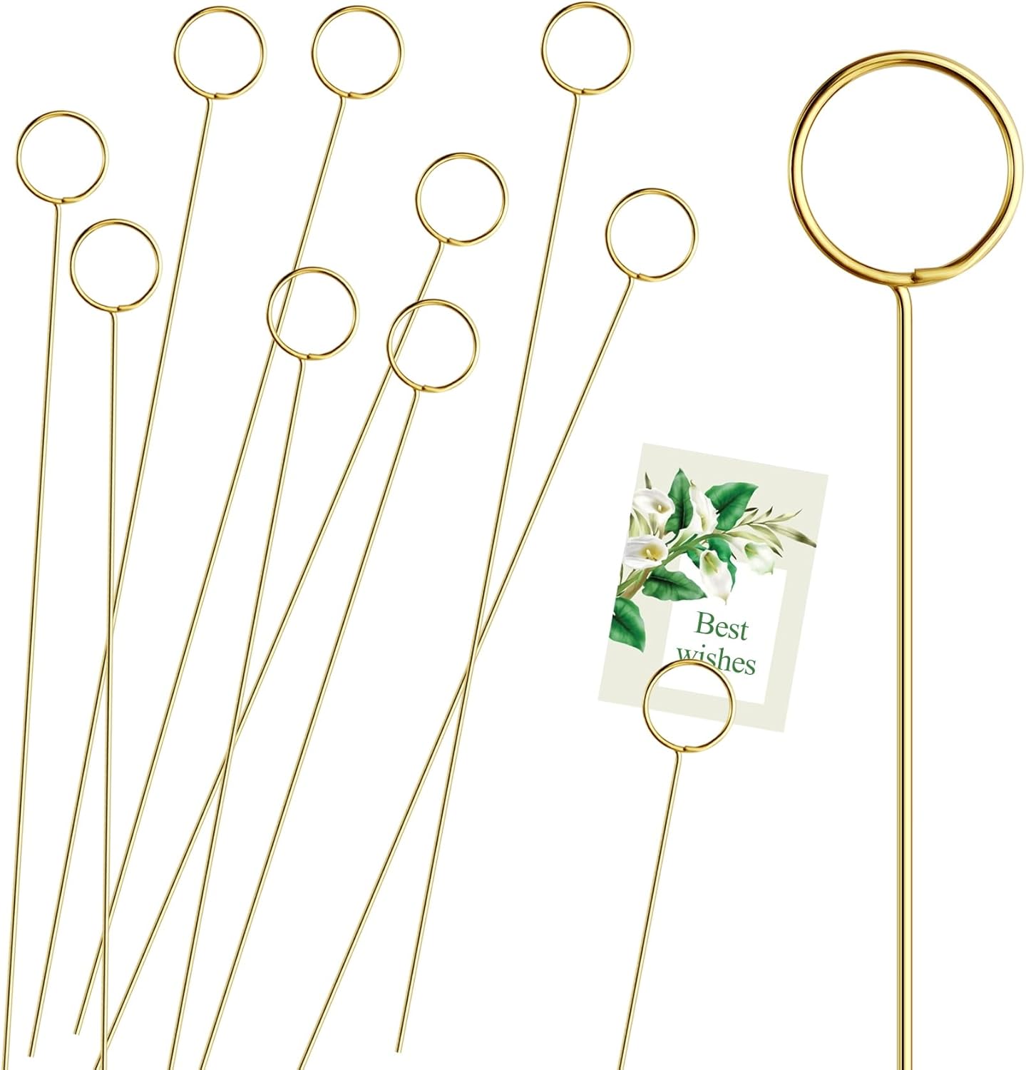 10 Pcs Metal Floral Place Card Holder 122 Inches Wedding Party Gift