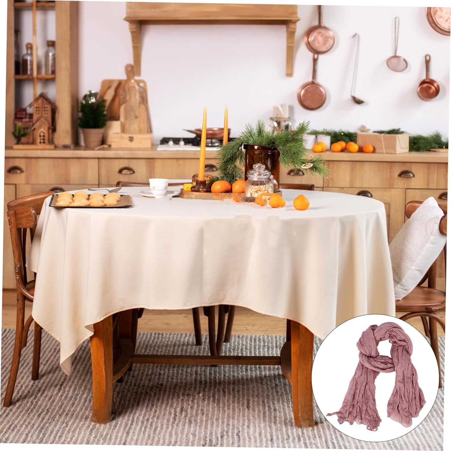 ABOOFAN Bohemian Sheer Table Runner for Home and Events