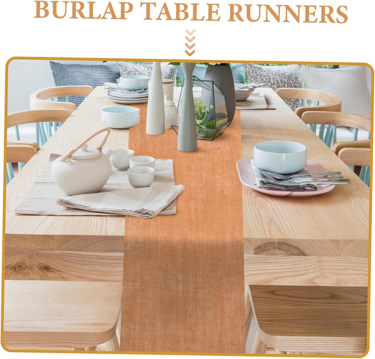 Garneck Linen Table Runner for Weddings and Events