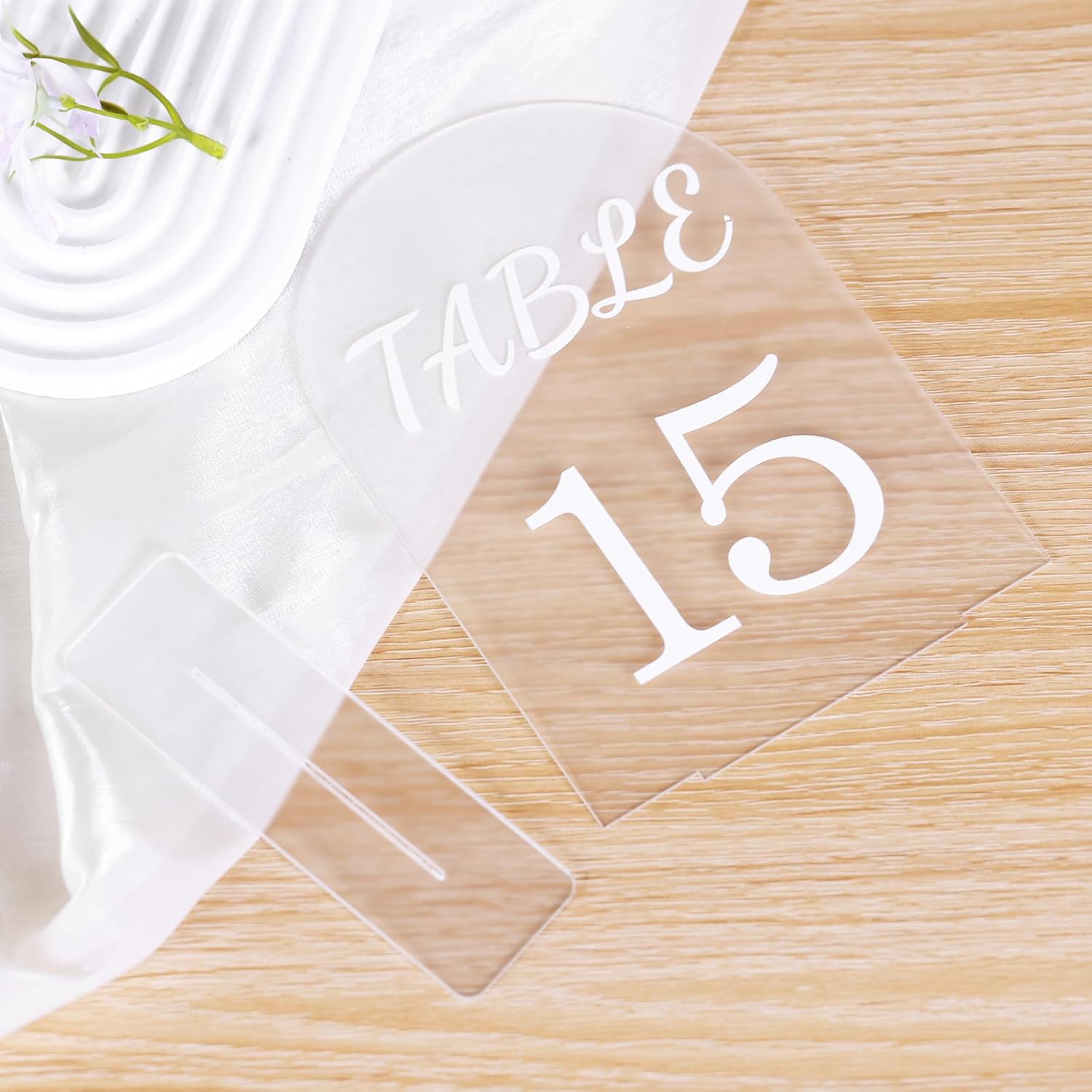 Urban Deco Table Numbers 5x7 Inch Acrylic Place Card Holders