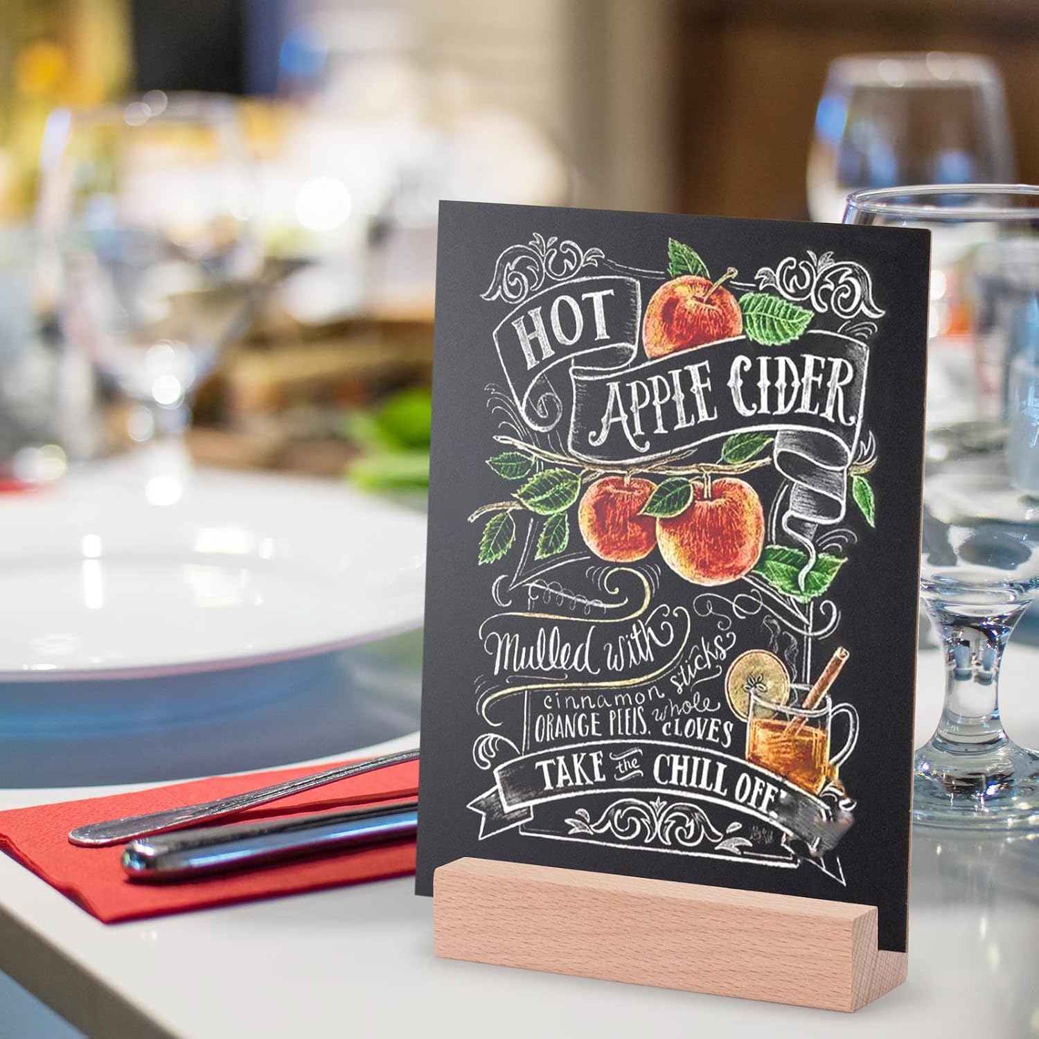 12 Piece Wooden Place Card Holders for Wedding Events