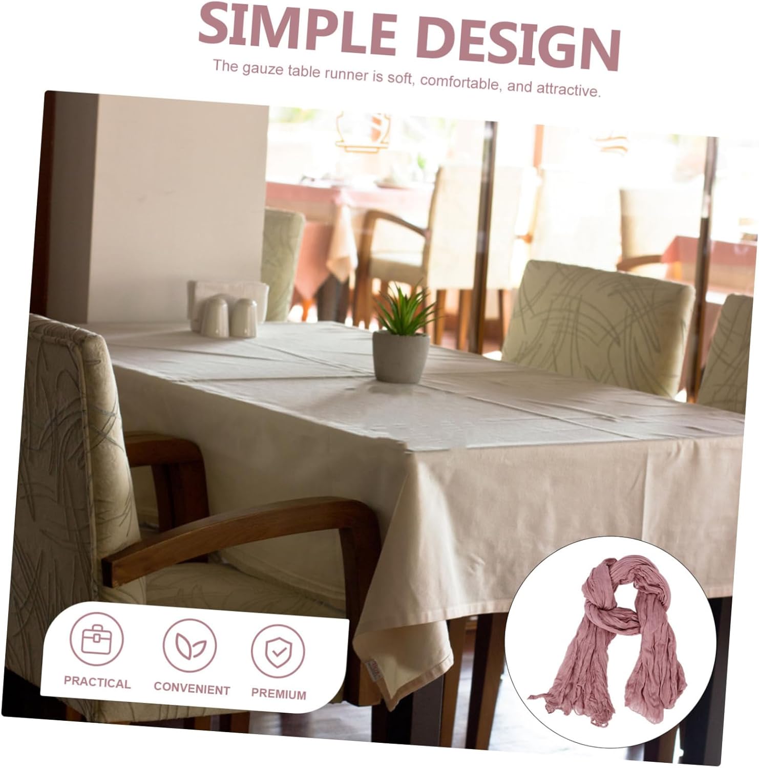 ABOOFAN Bohemian Sheer Table Runner for Home and Events