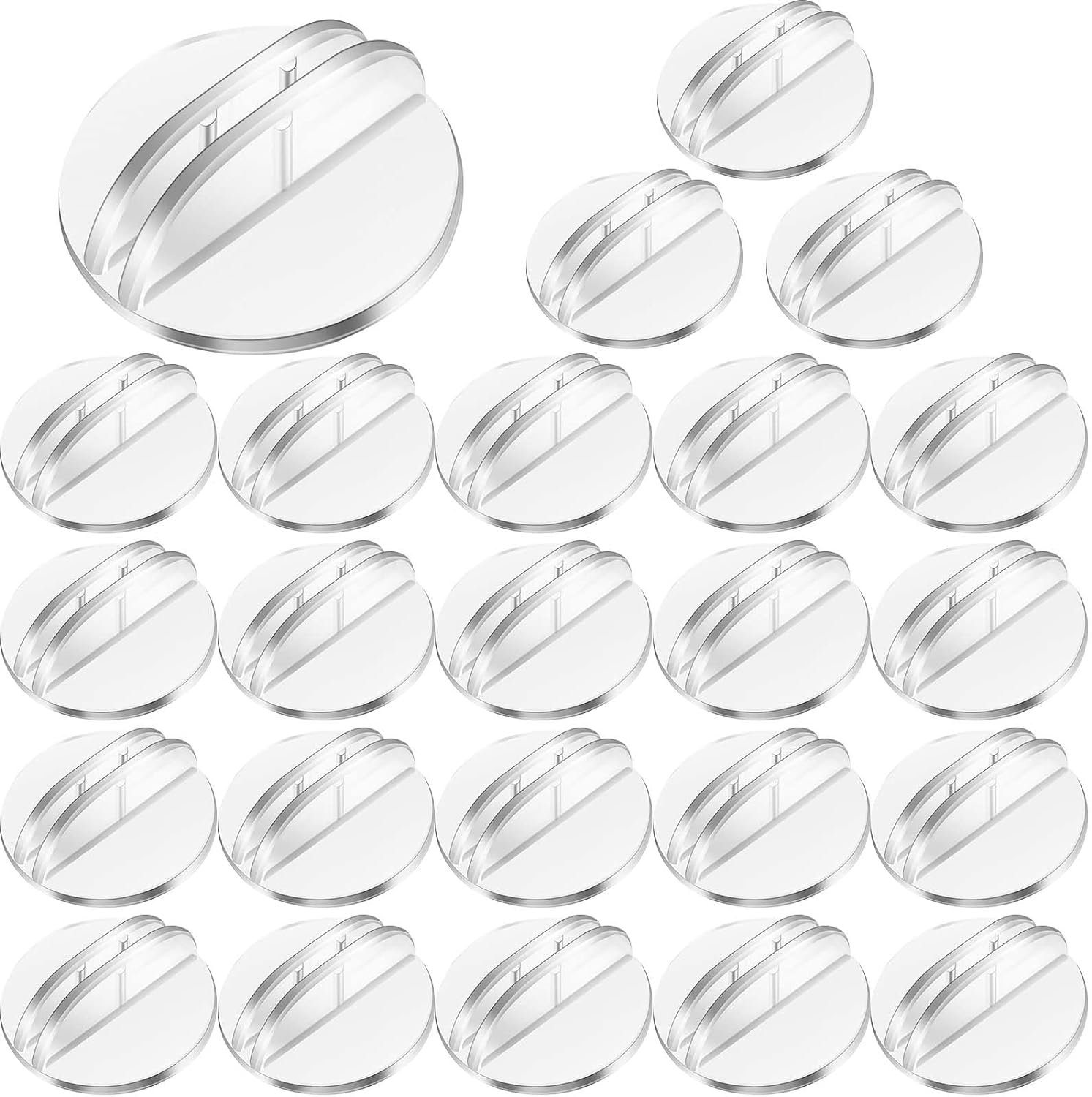 Yinkin 25 Pcs Mini Card Stands for Place Cards and Labels