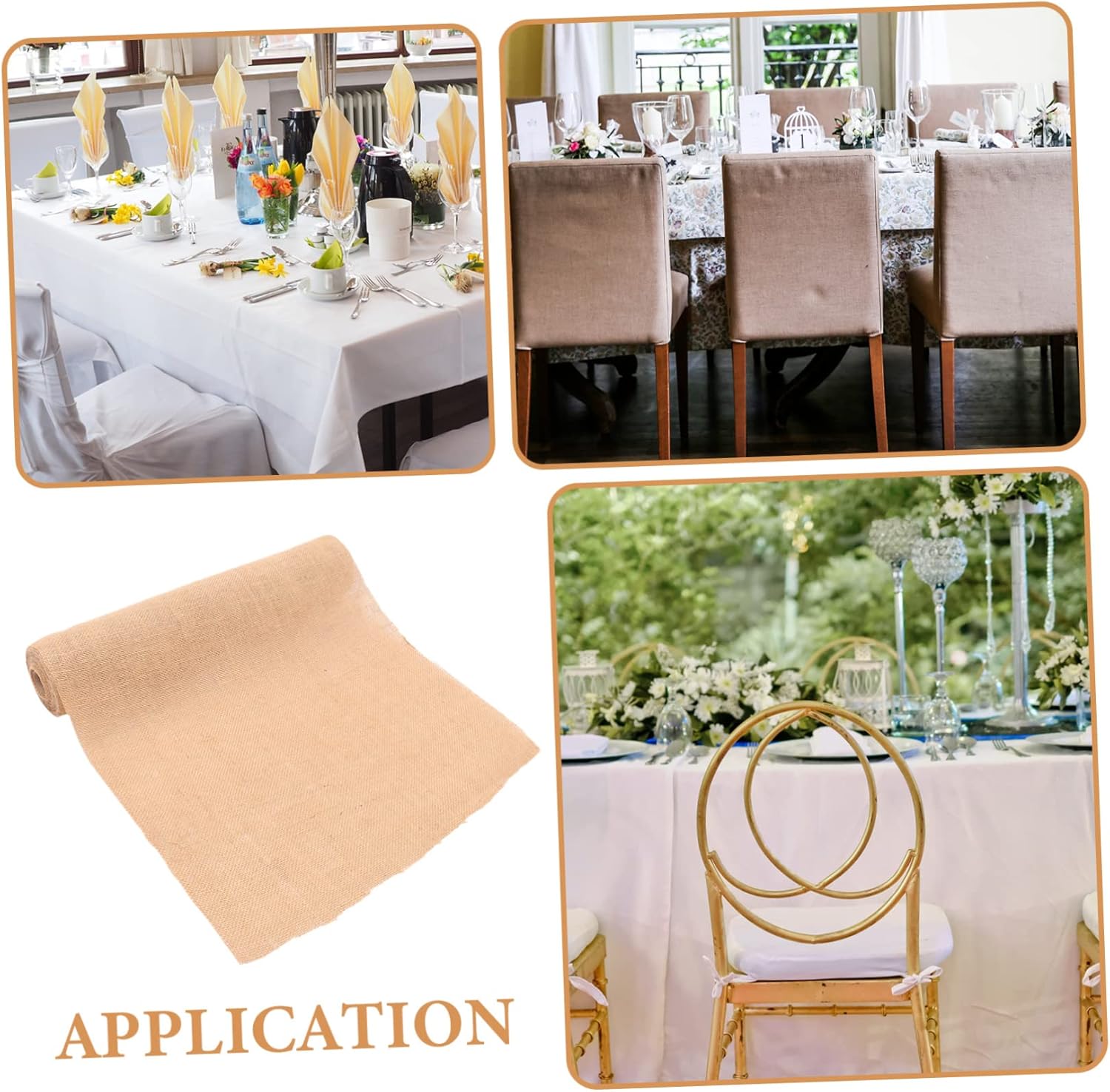 Zerodeko Natural Linen Table Runner for Rustic Wedding Decor