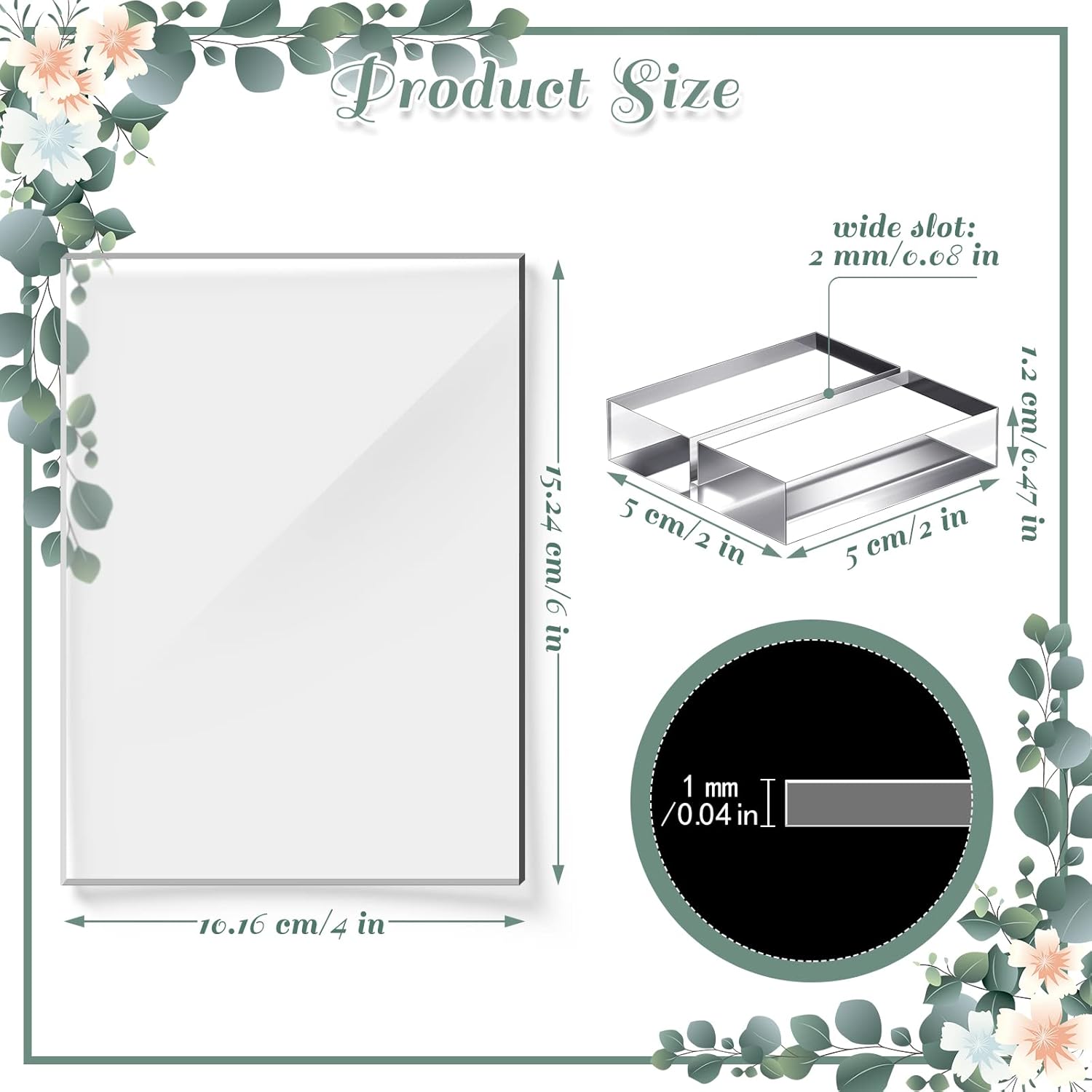 Yulejo 12Pcs Clear Acrylic Place Cards with Holders for Wedding Reception