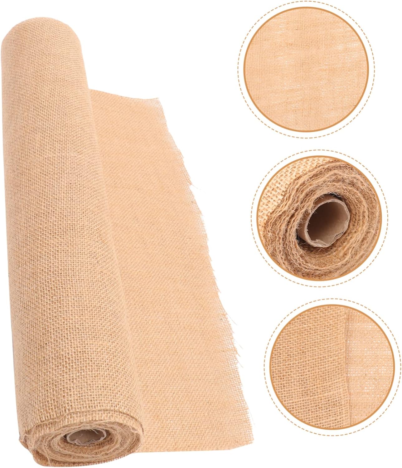 GRIRIW Natural Linen Table Runner Roll Reusable Party Decor Cover