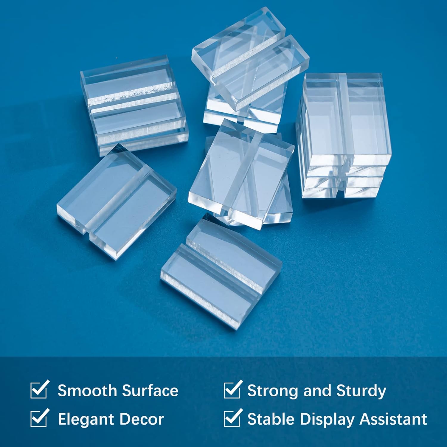 25 Pcs Acrylic Place Card Holder for Tables and Events