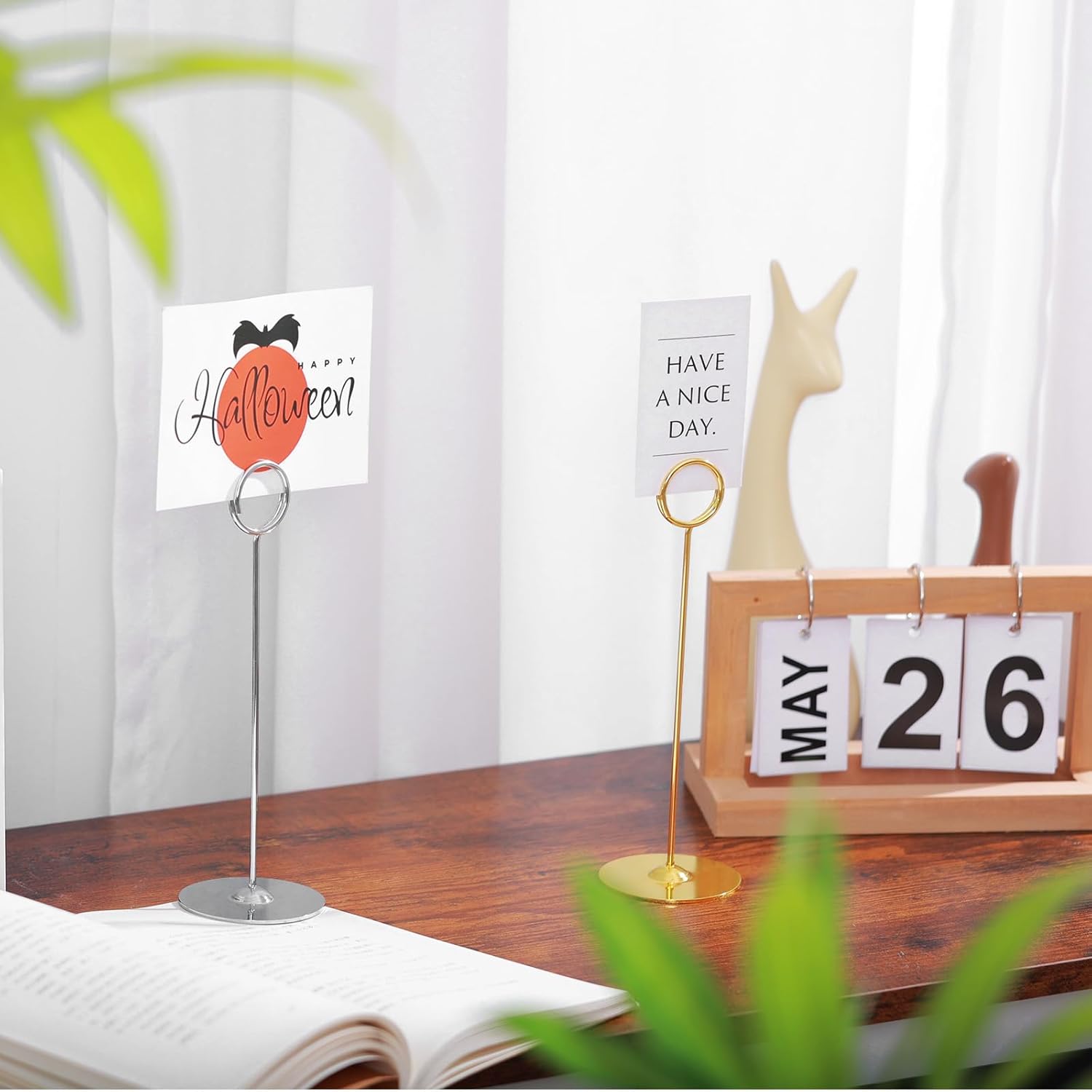 Urban Deco 16 Piece Table Card Holder Set Gold