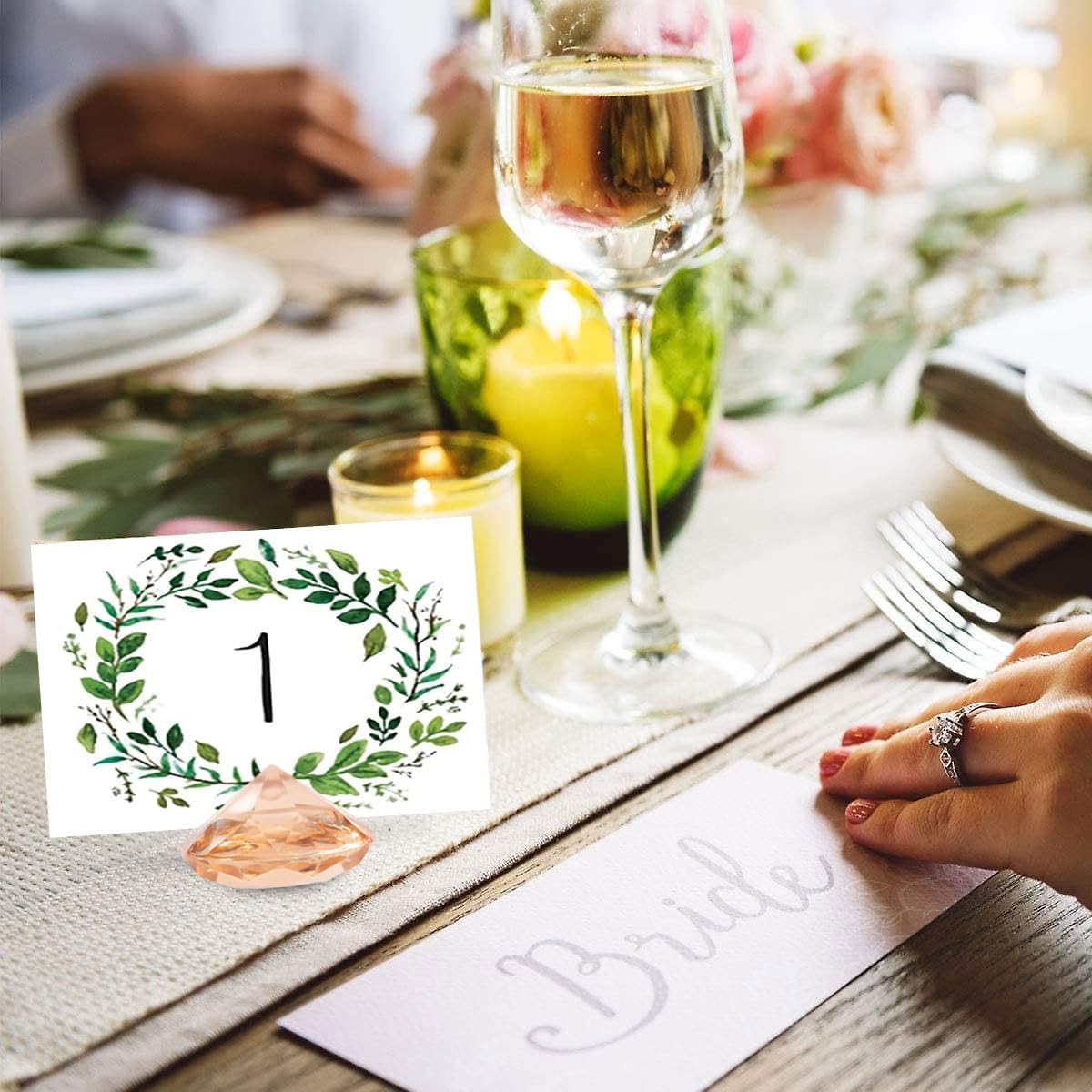 Elegant Place Card Holder Gold 12Pcs