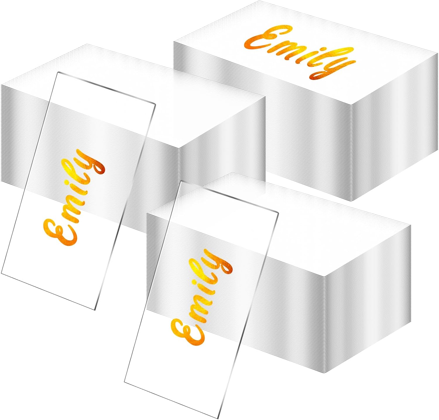 120 Pcs Clear Acrylic Place Cards Wedding DIY Table Numbers