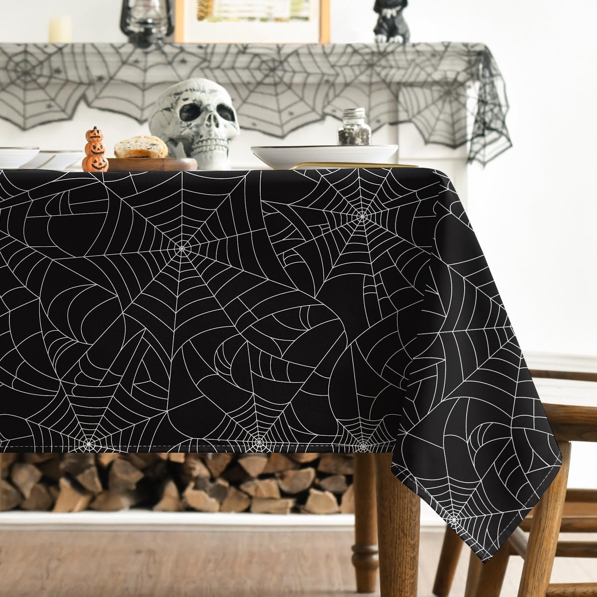 Horaldaily Halloween Tablecloth 60x84 Inch Rectangular for Party