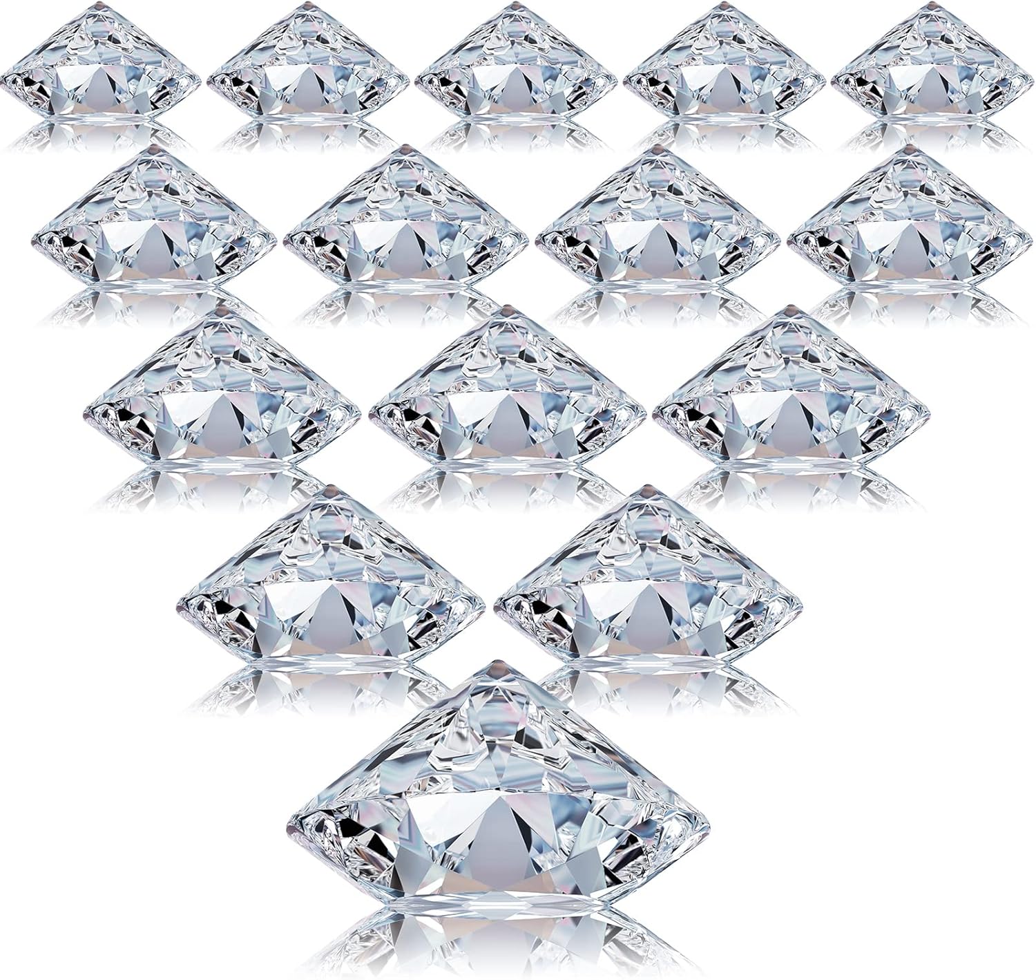 Boao 24 Pack Diamond Table Number Holders