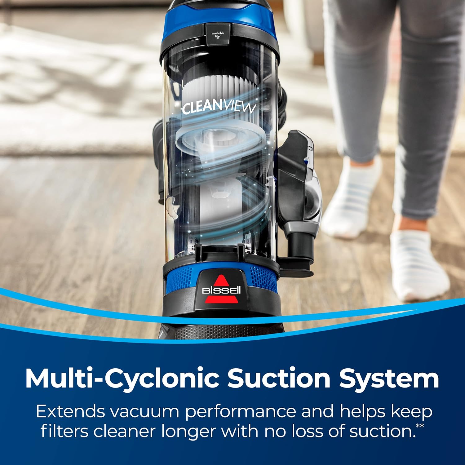 Bissell CleanView Upright Bagless Vacuum with Active Wand