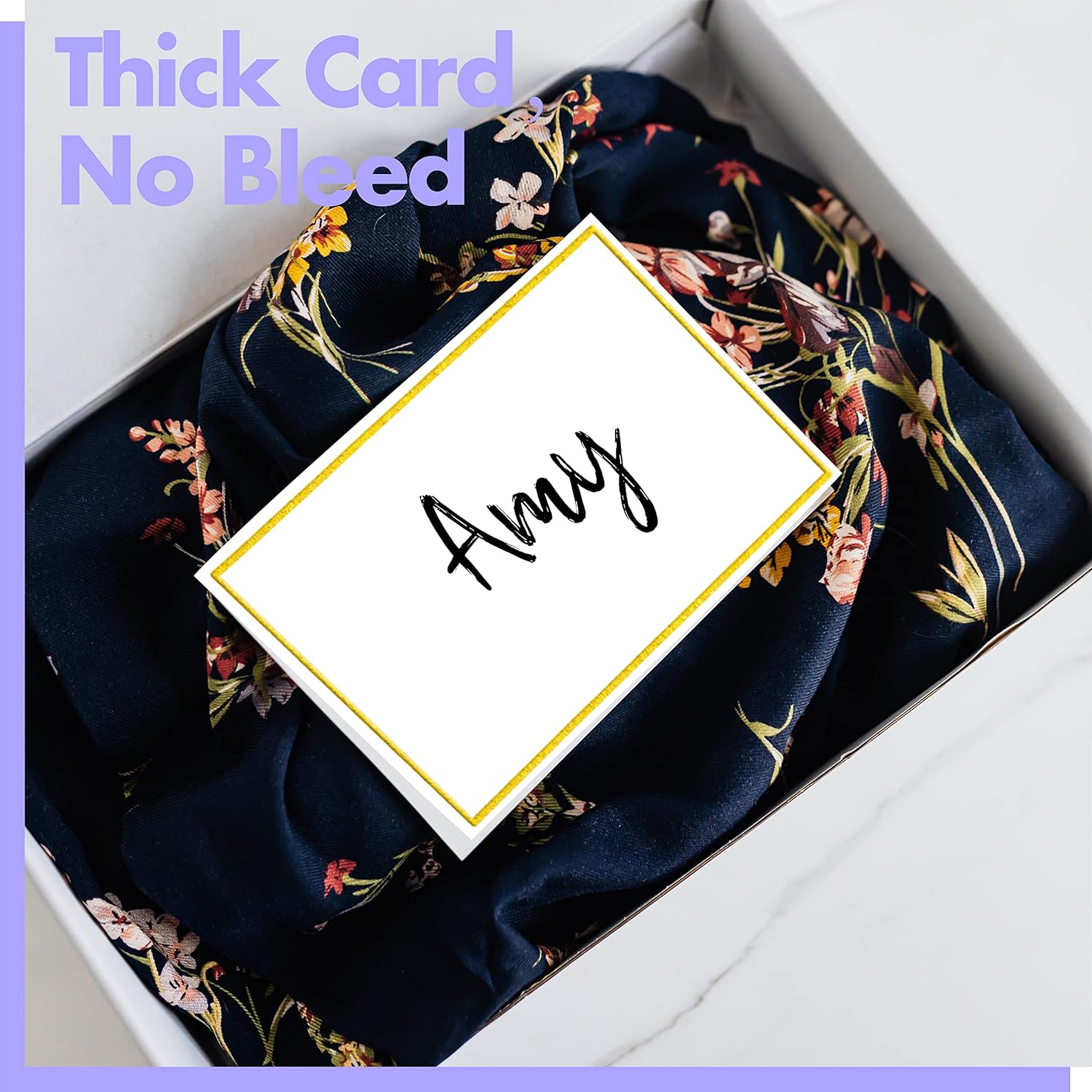 110 PCS Tent Cards with Gold Foil Border