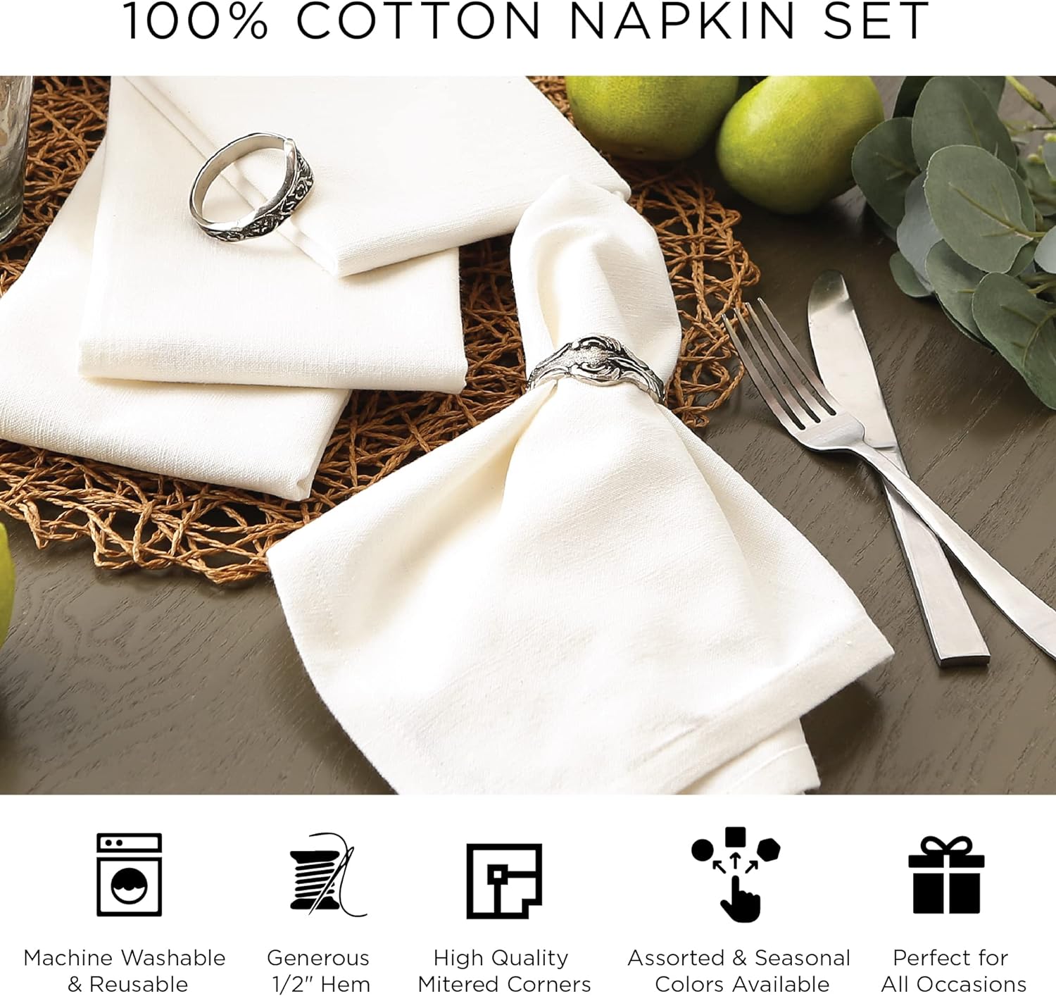 DII Polka Dot Table Runners Set of 6