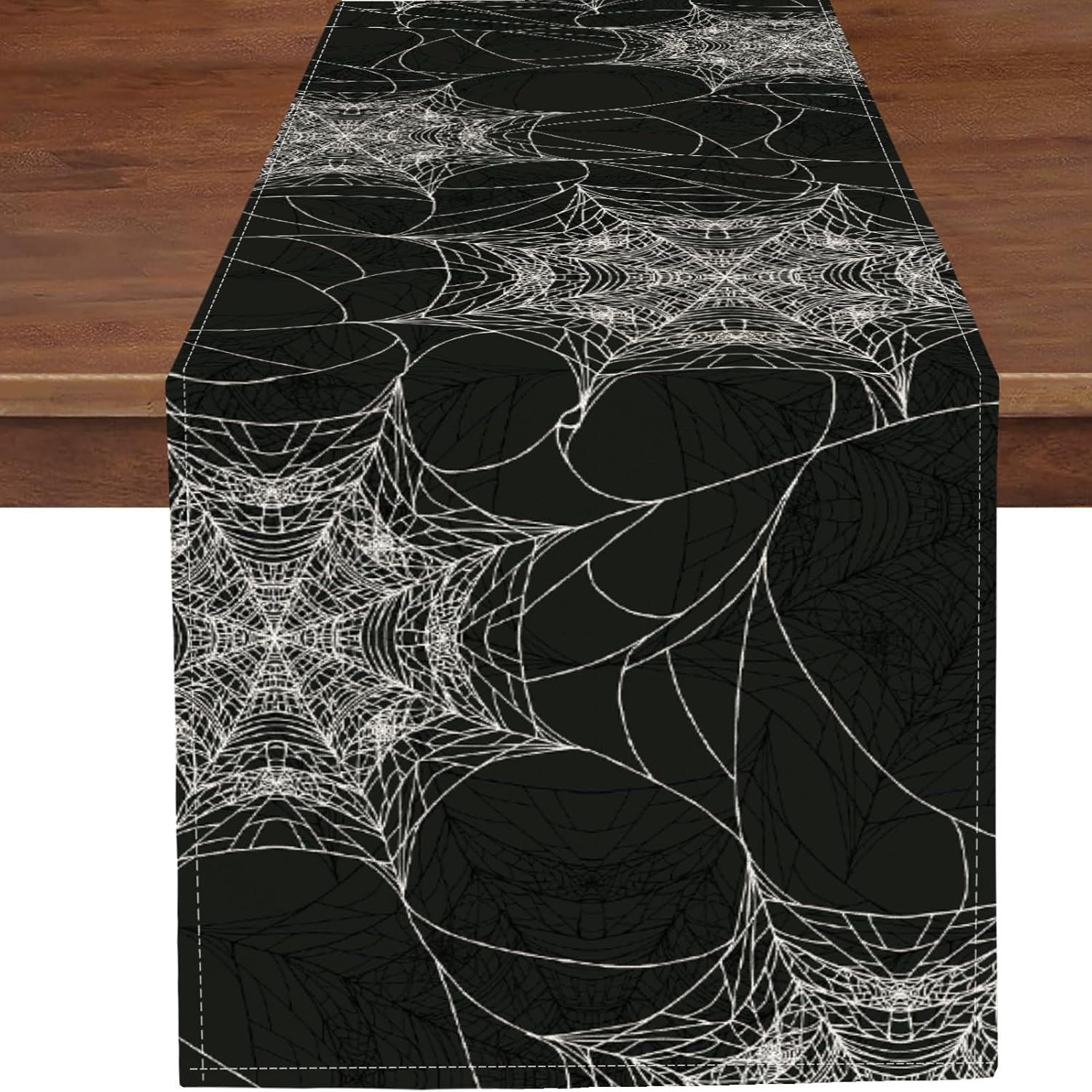 PROCIDA Halloween Spider Web Table Runner 13x72 Inch