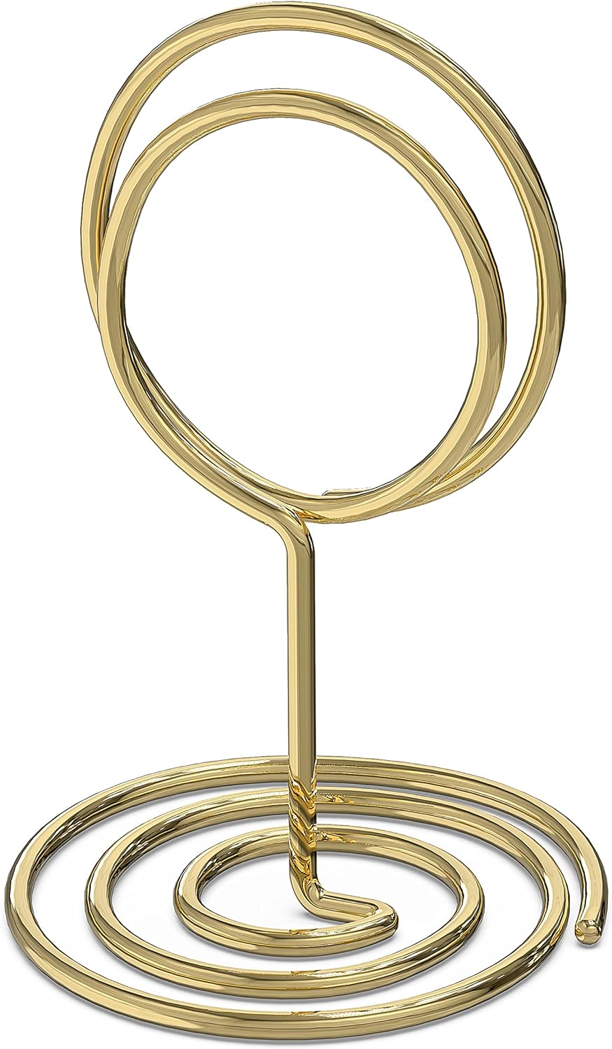 10 Pack Gold Table Number Holders for Events