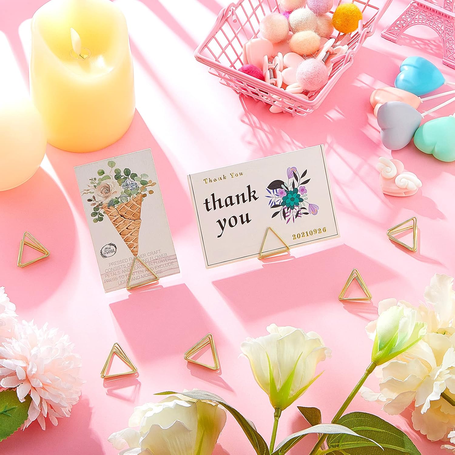 Eersida 60 Piece Table Number Holder Stand for Wedding and Events