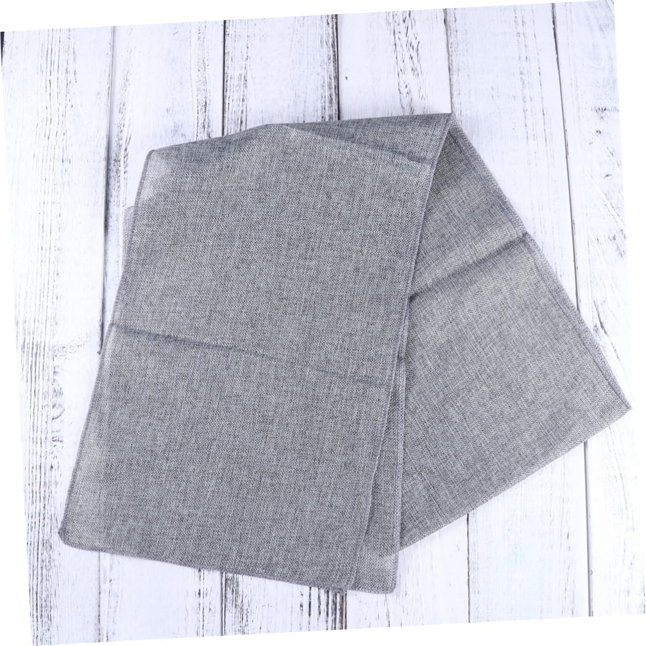 MAGICLULU Rustic Gray Table Runner Imitated Linen Design