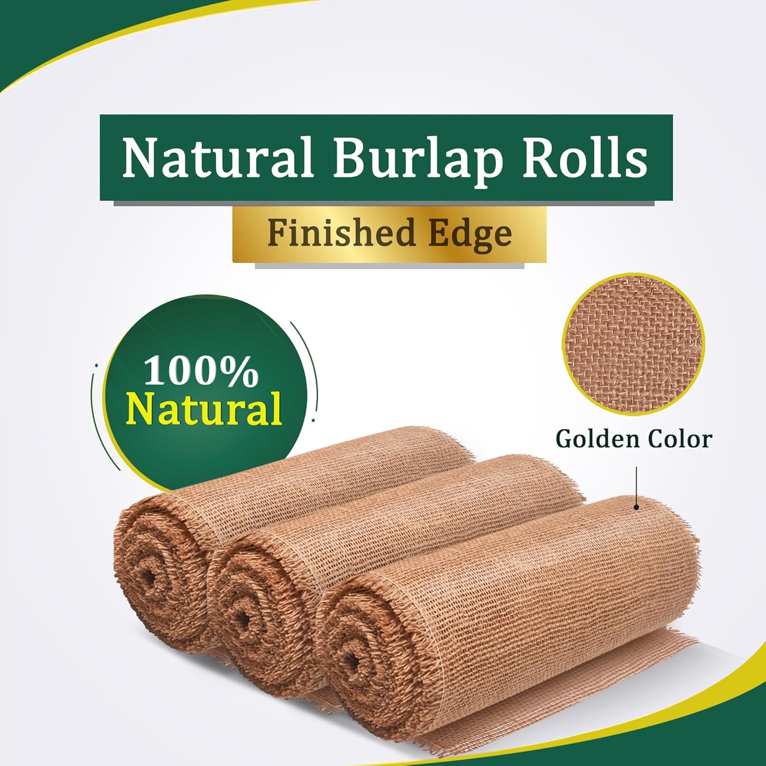FIBEUSION Stiff Burlap Roll 12 Inch x 30 Feet