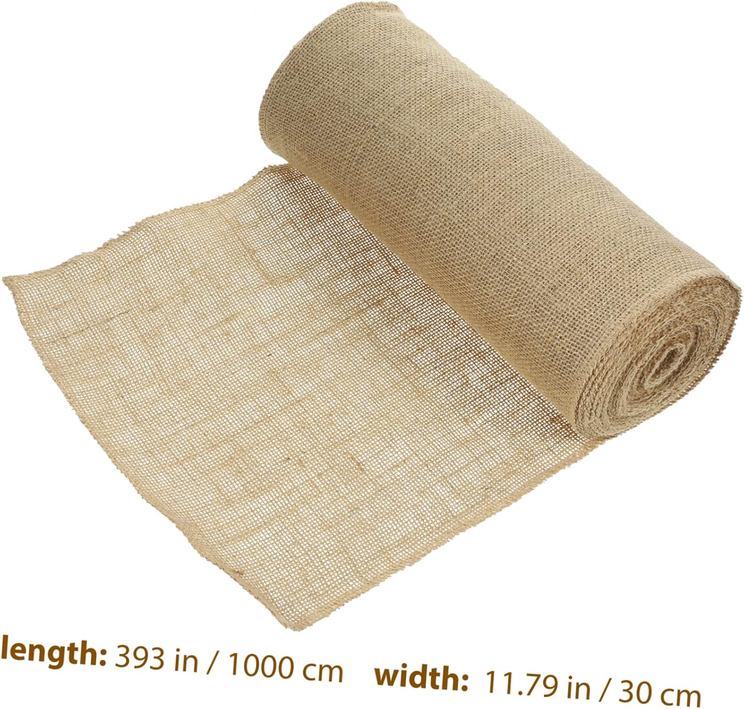 Hohopeti 1 Roll Rustic Burlap Table Runner