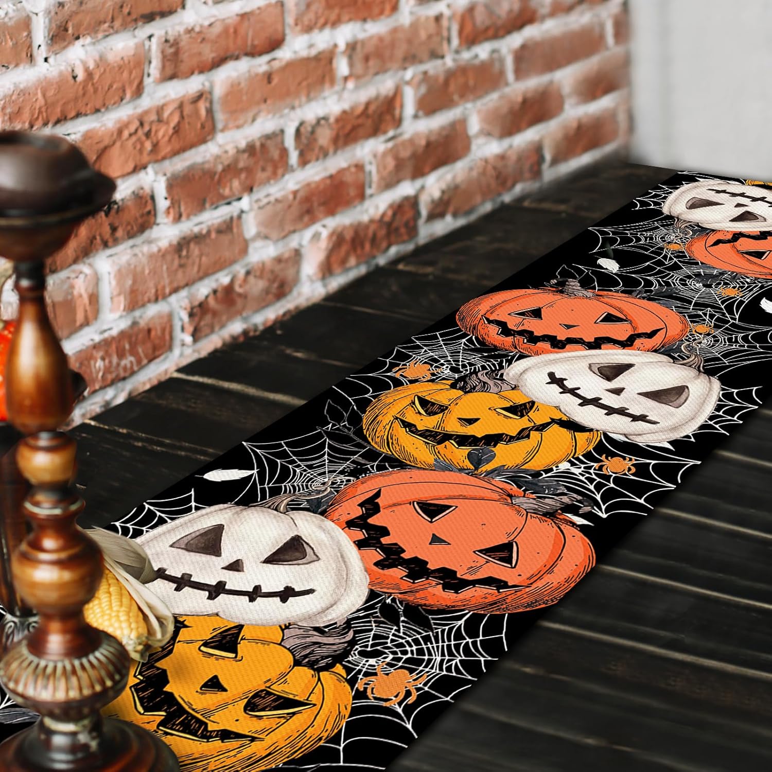 Pedenty 72x13 Inch Halloween Table Runner Decorations