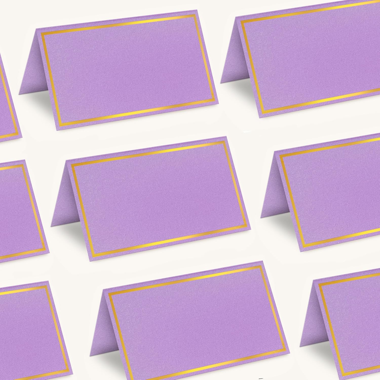 100 Pack Gold Foil Place Cards for Wedding and Events