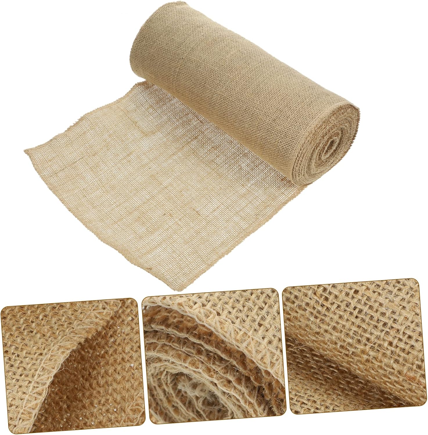 Hohopeti 1 Roll Rustic Burlap Table Runner