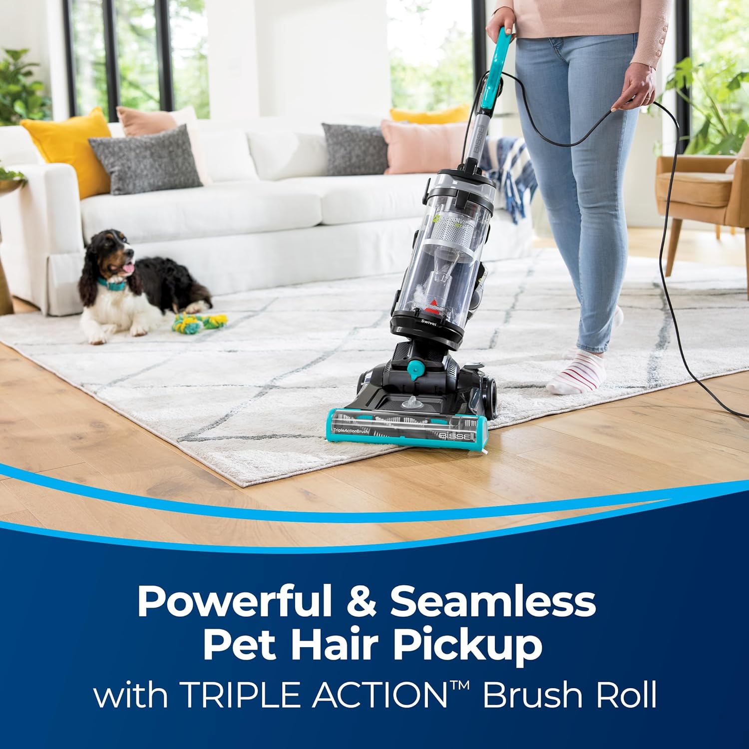 Bissell CleanView Pet Vacuum with Swivel Steering and Quick Release Wand