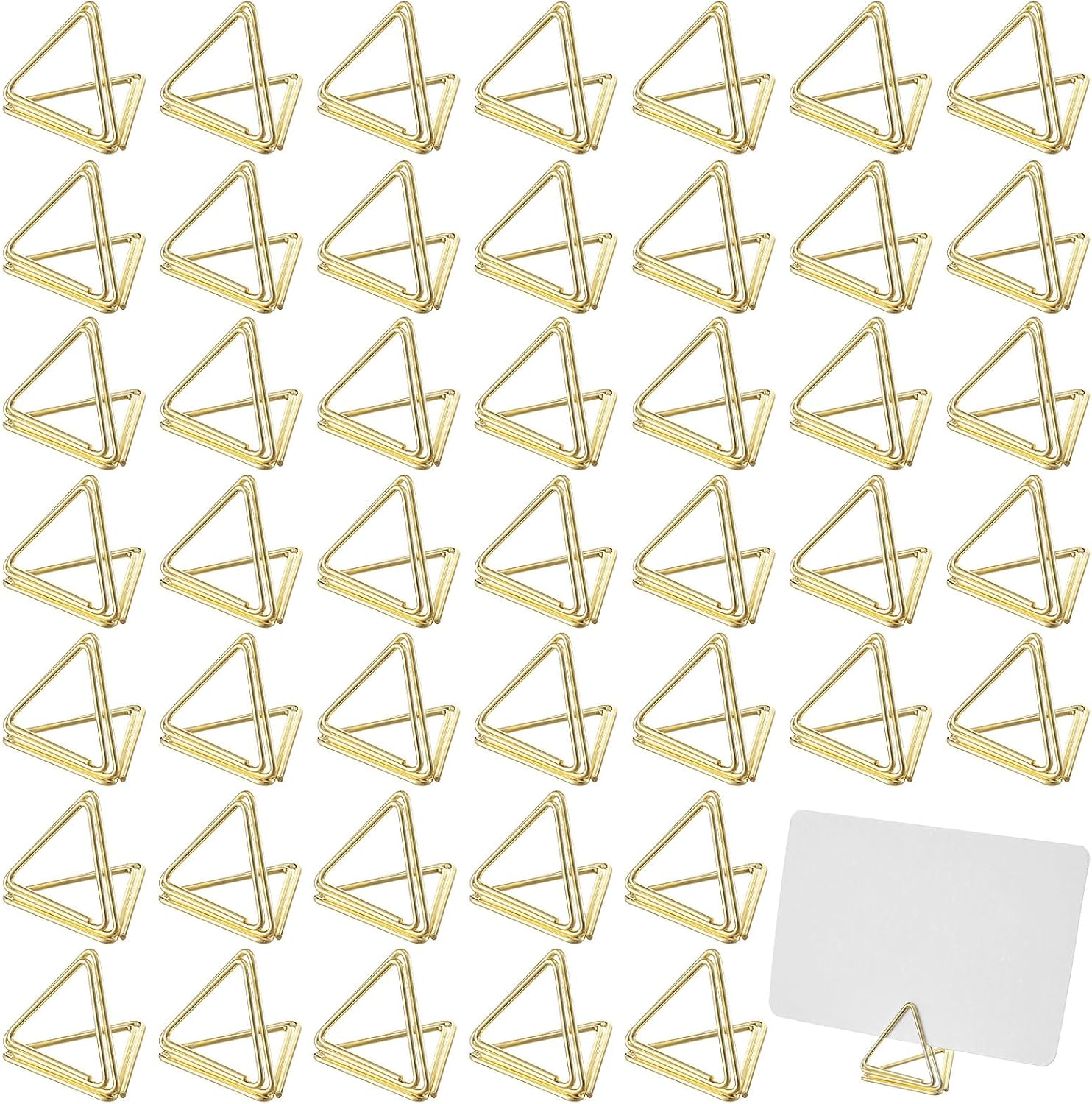 100 PCS Gold Table Card Holders for Events