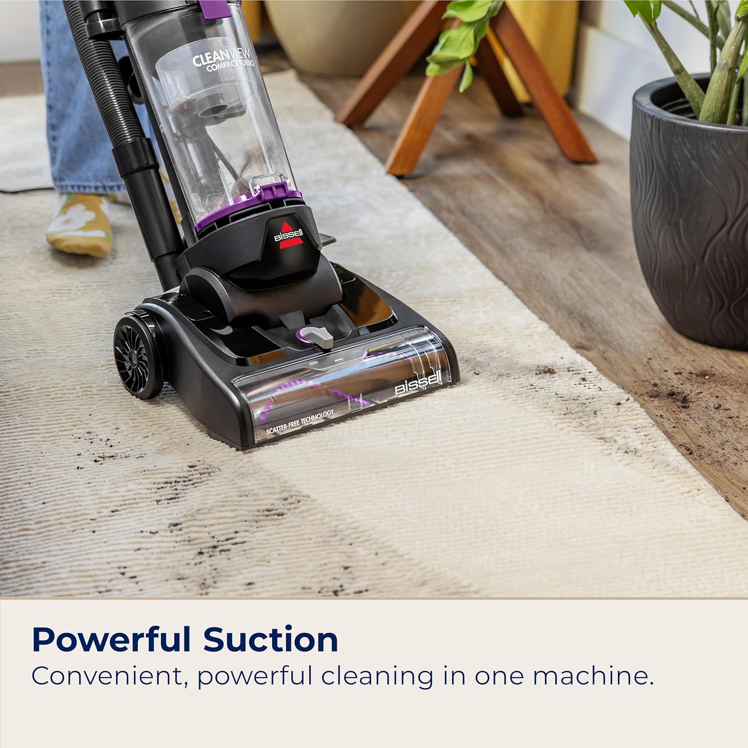 Bissell CleanView Compact Turbo Upright Vacuum with Quick Release Wand