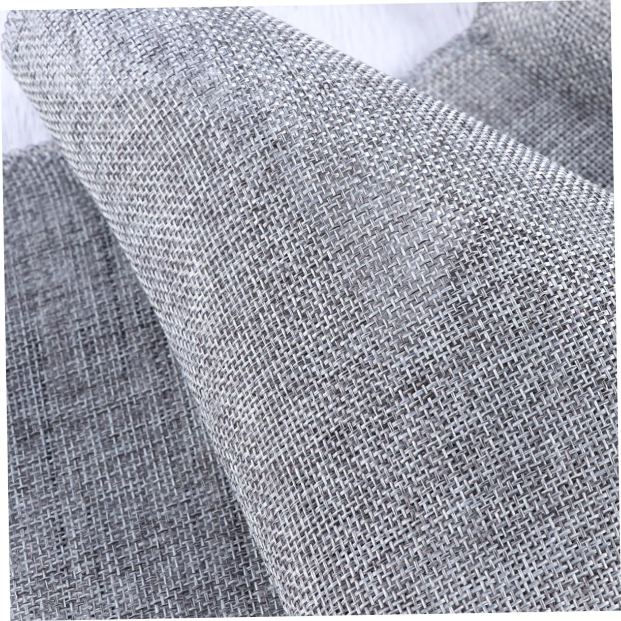 KICHOUSE Gray Burlap Table Runner Elegant Imitated Linen Decor