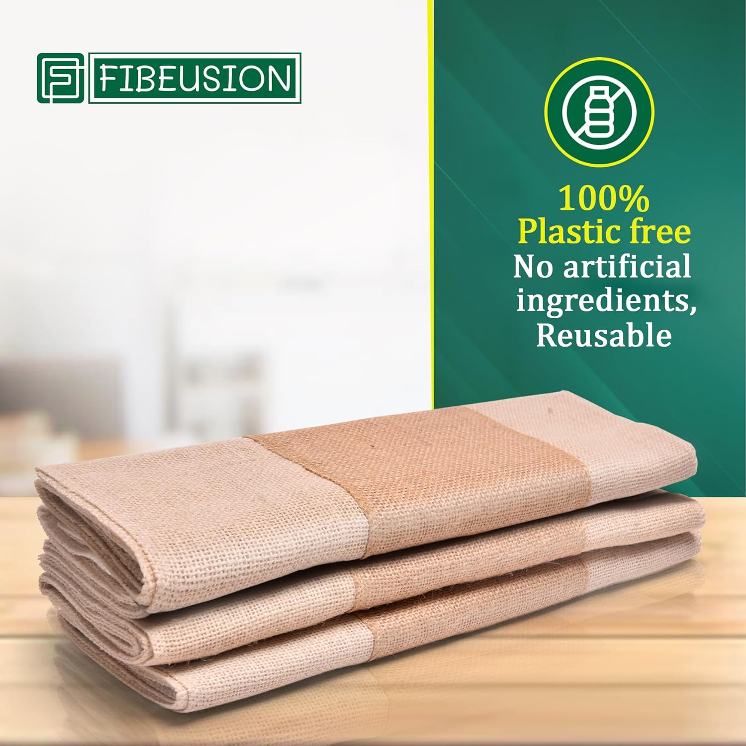 Fibeusion Burlap Table Runner Pack of 1 14x72