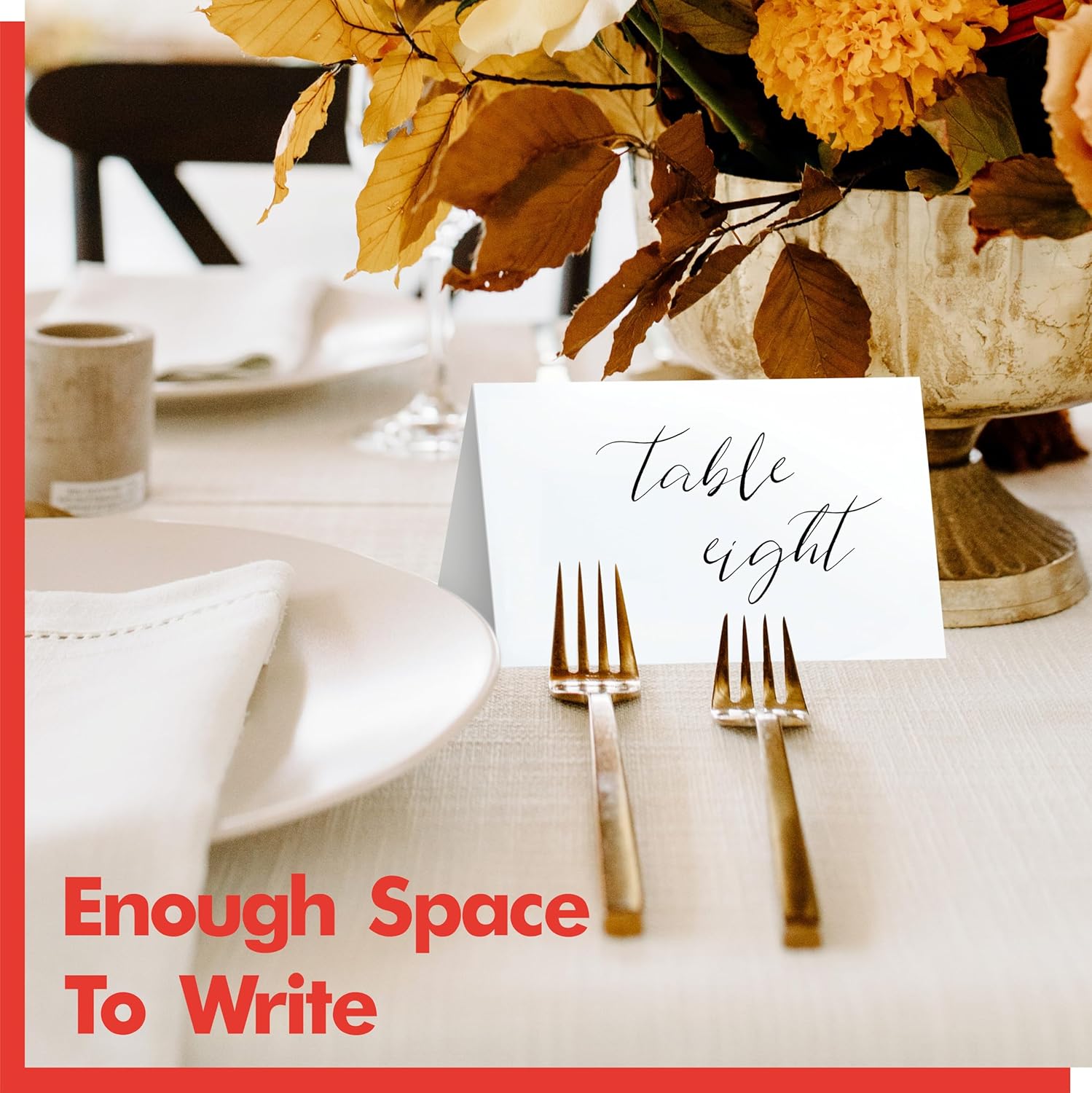 110 PCS Small Tent Place Cards for Events and Weddings