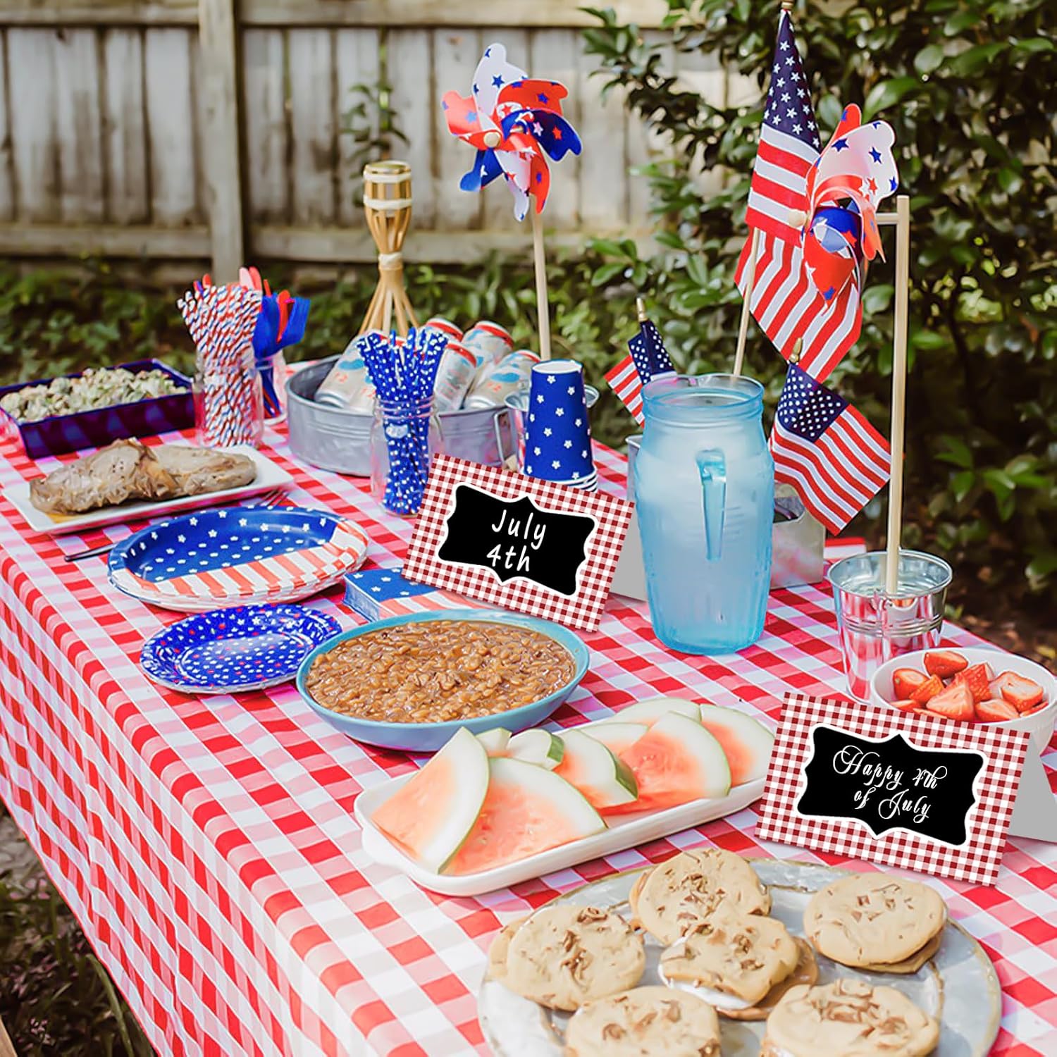 24PCS BBQ Party Decorations with Marker