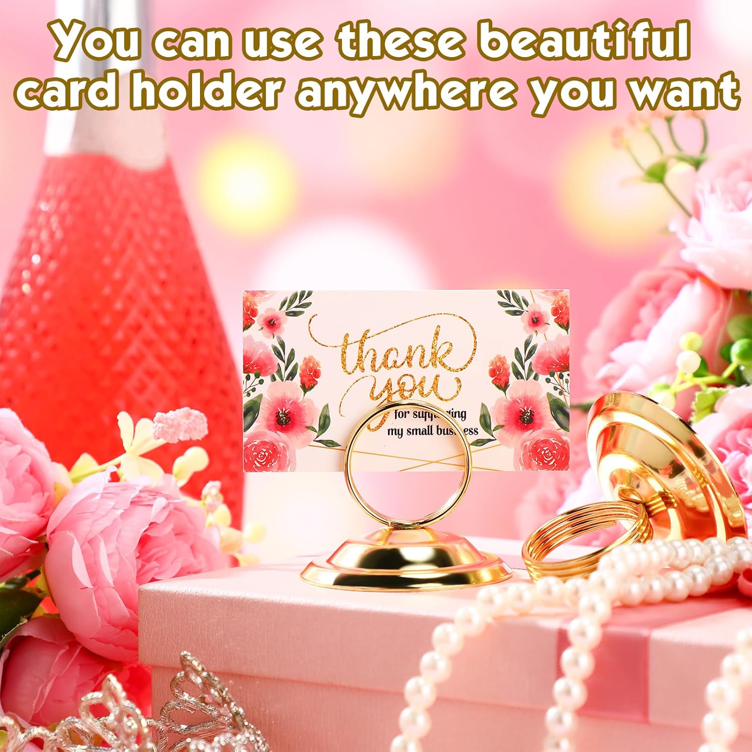 24 Pcs Gold Table Number Holders for Parties and Events