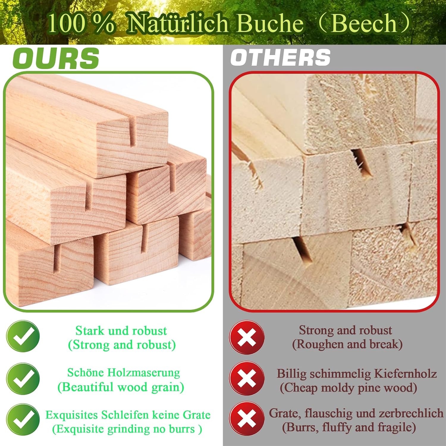 16Pcs Wooden Place Card Holders for Weddings Parties
