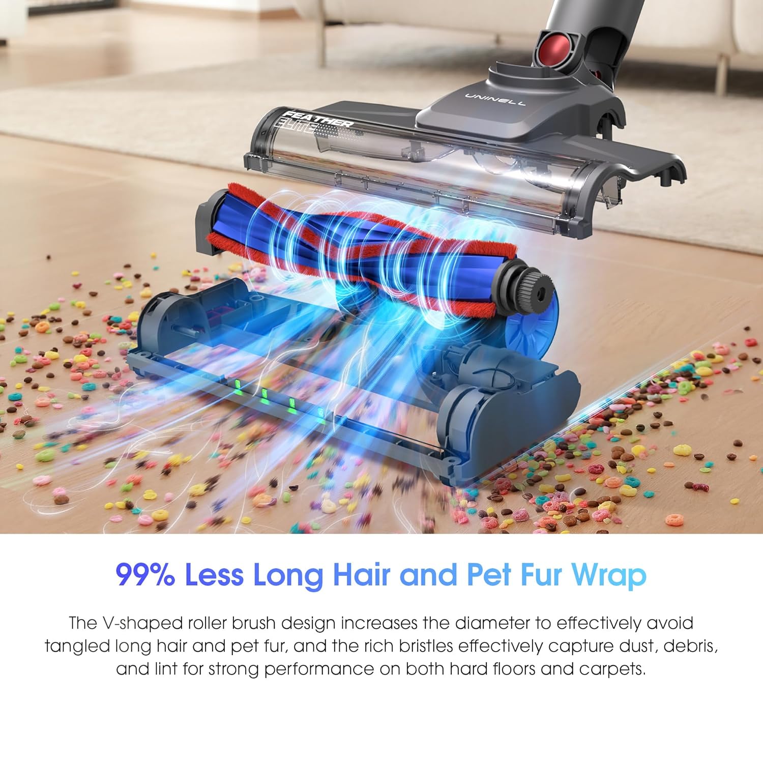 UNINELL HOME Cordless Vacuum Cleaner with 45000Pa Suction