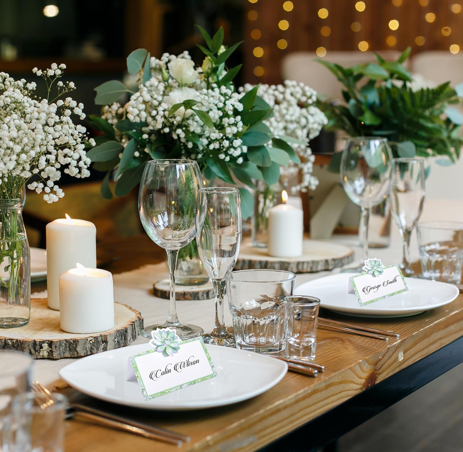 Gift Boutique 100 Succulent Place Cards