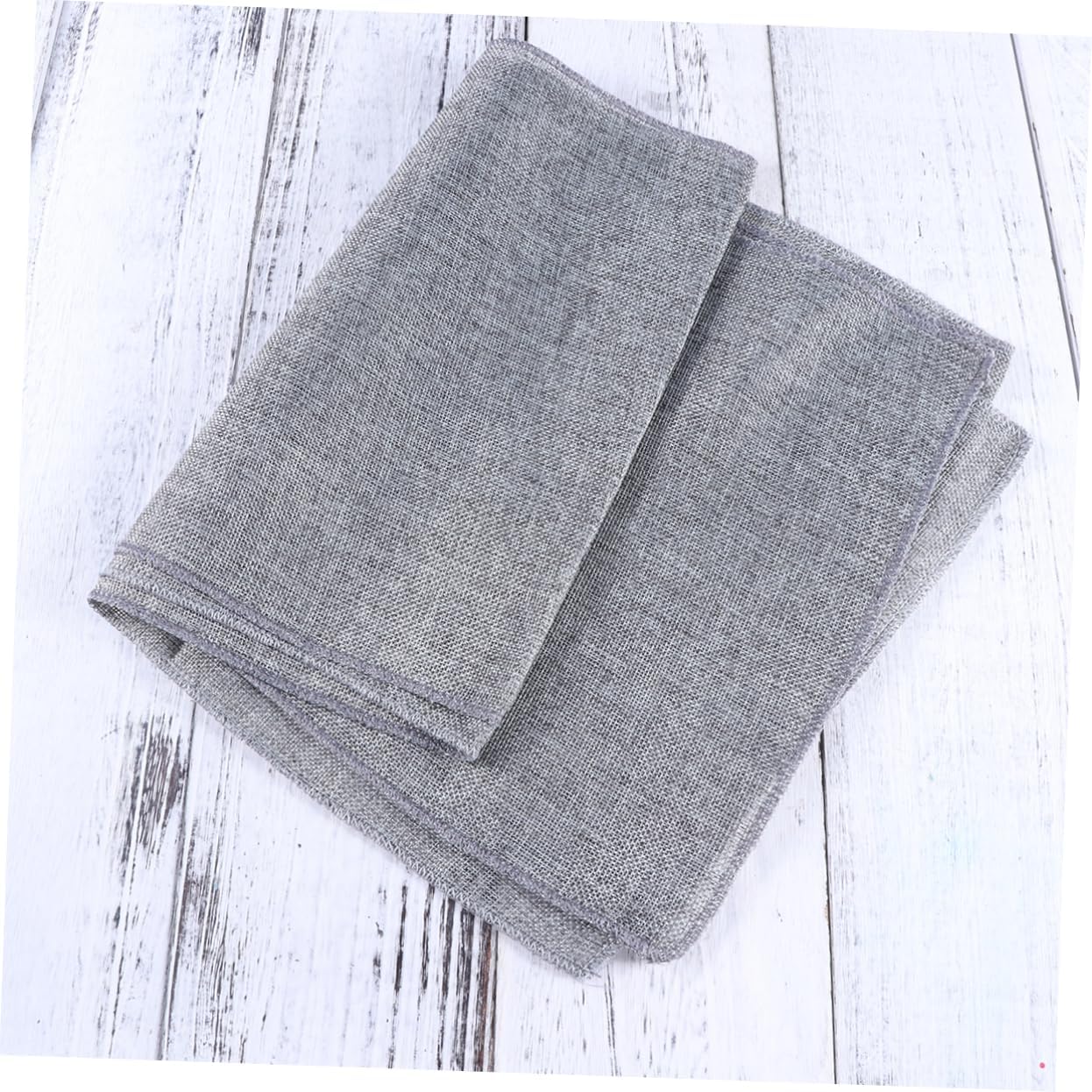 MAGICLULU Rustic Gray Table Runner Imitated Linen Design