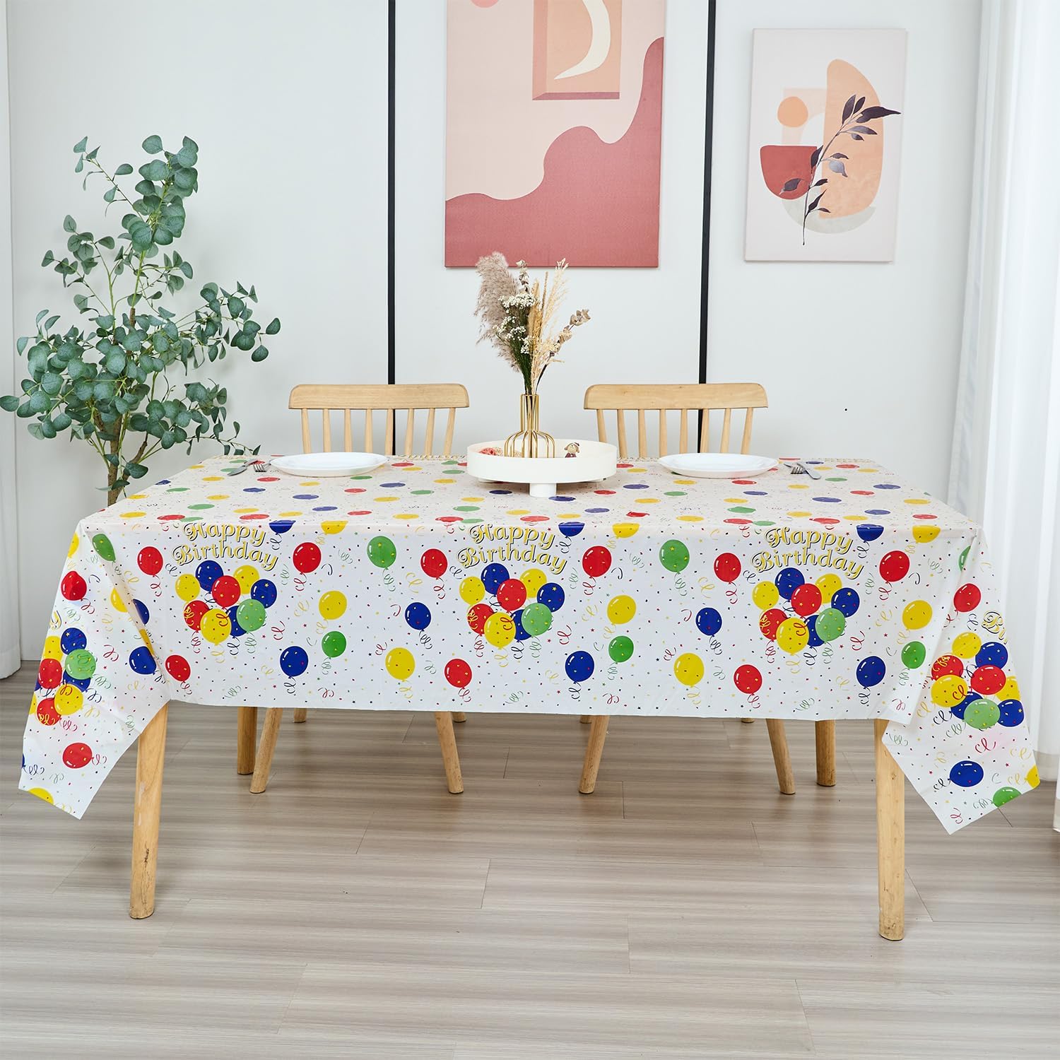 PartyHippo Plastic Tablecloth Roll 54 x 100 with Cutter Box 1