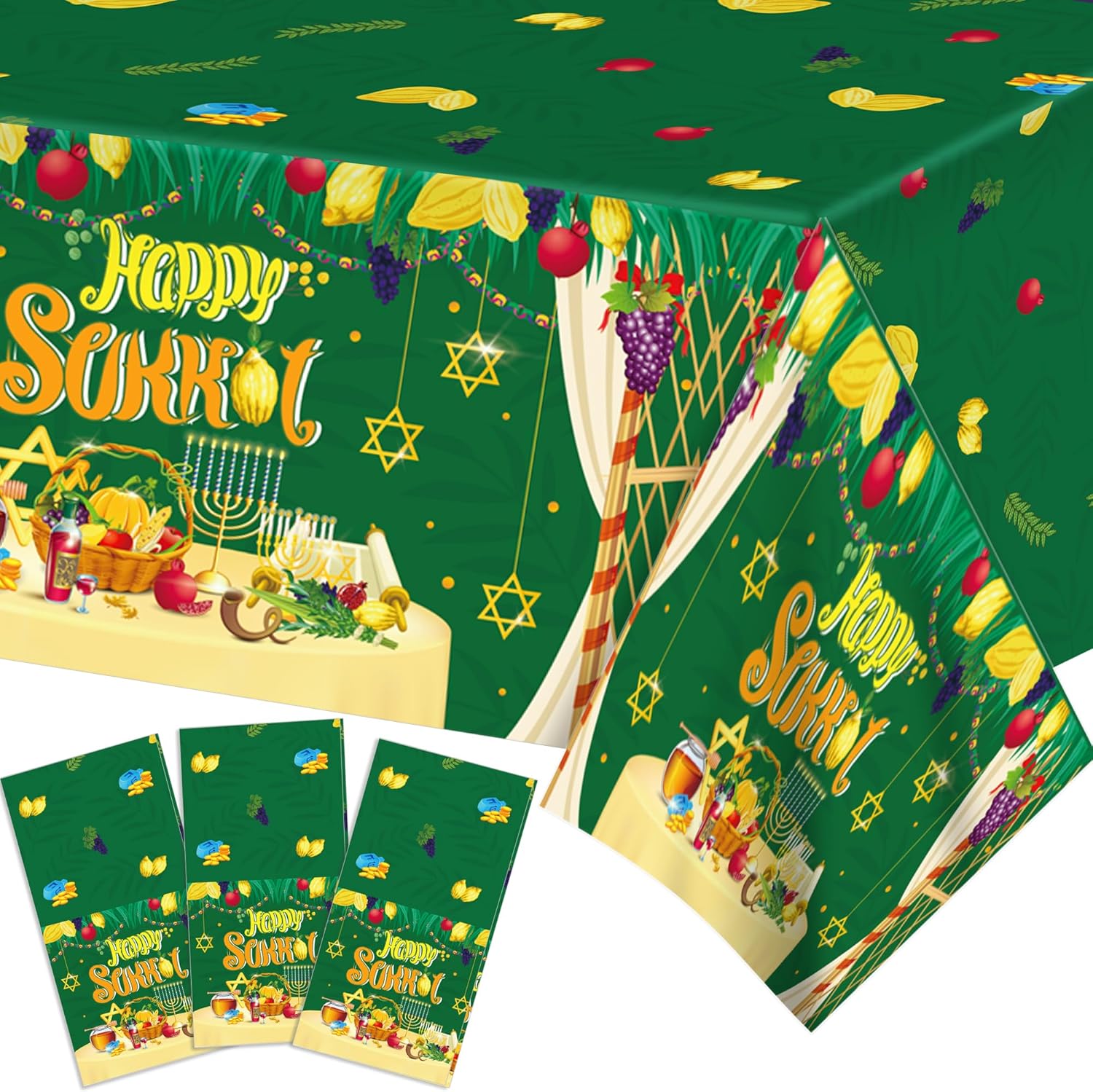 3 Pcs Disposable Tablecloths for Party Decorations
