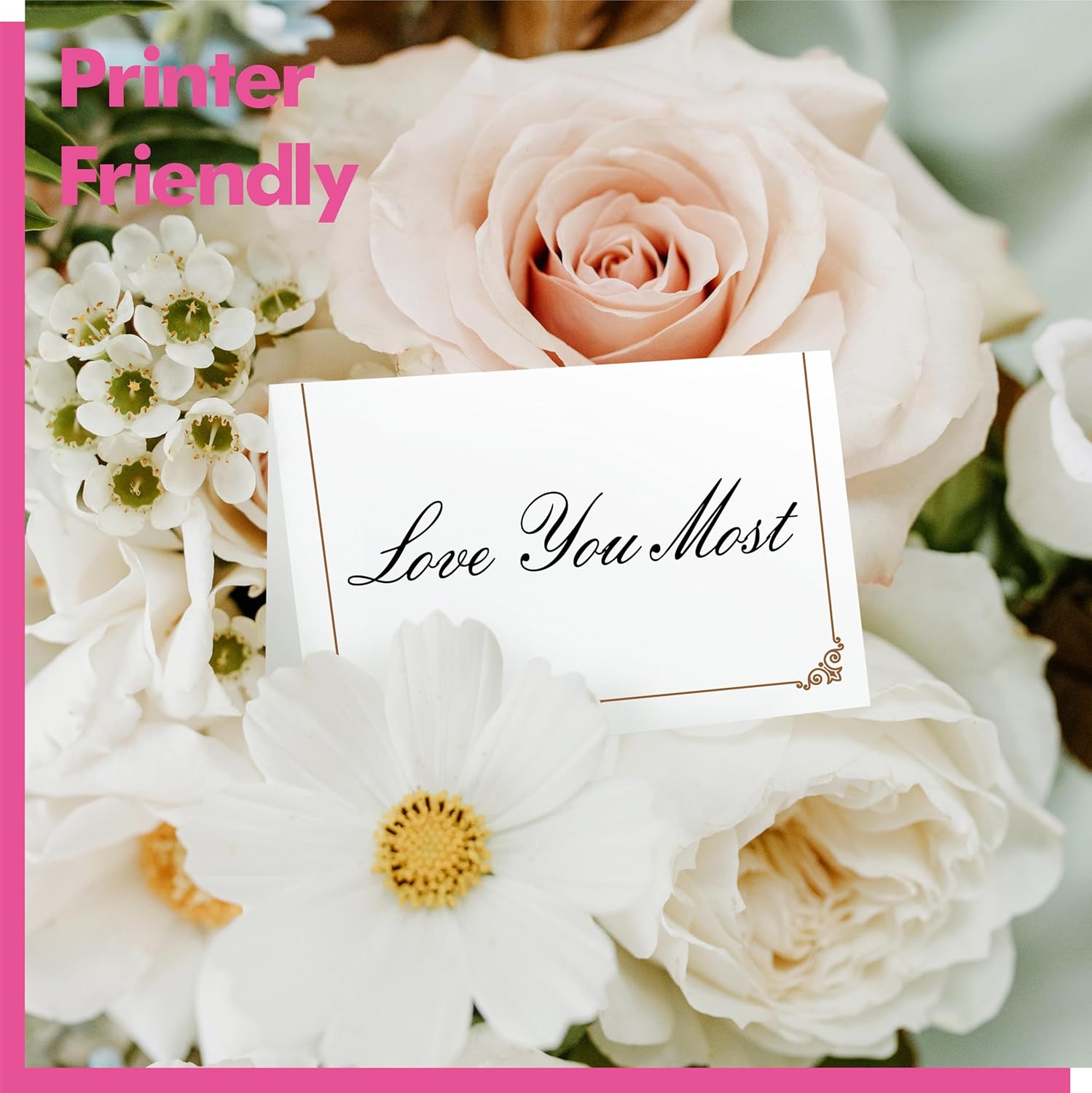110 PCS Small Tent Place Cards for Events and Weddings