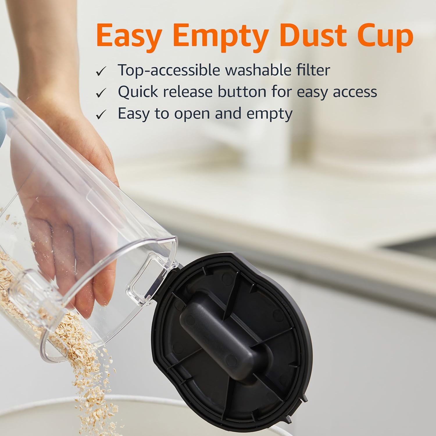 Amazon Basics Upright Bagless Vacuum for Carpet and Hard Floors