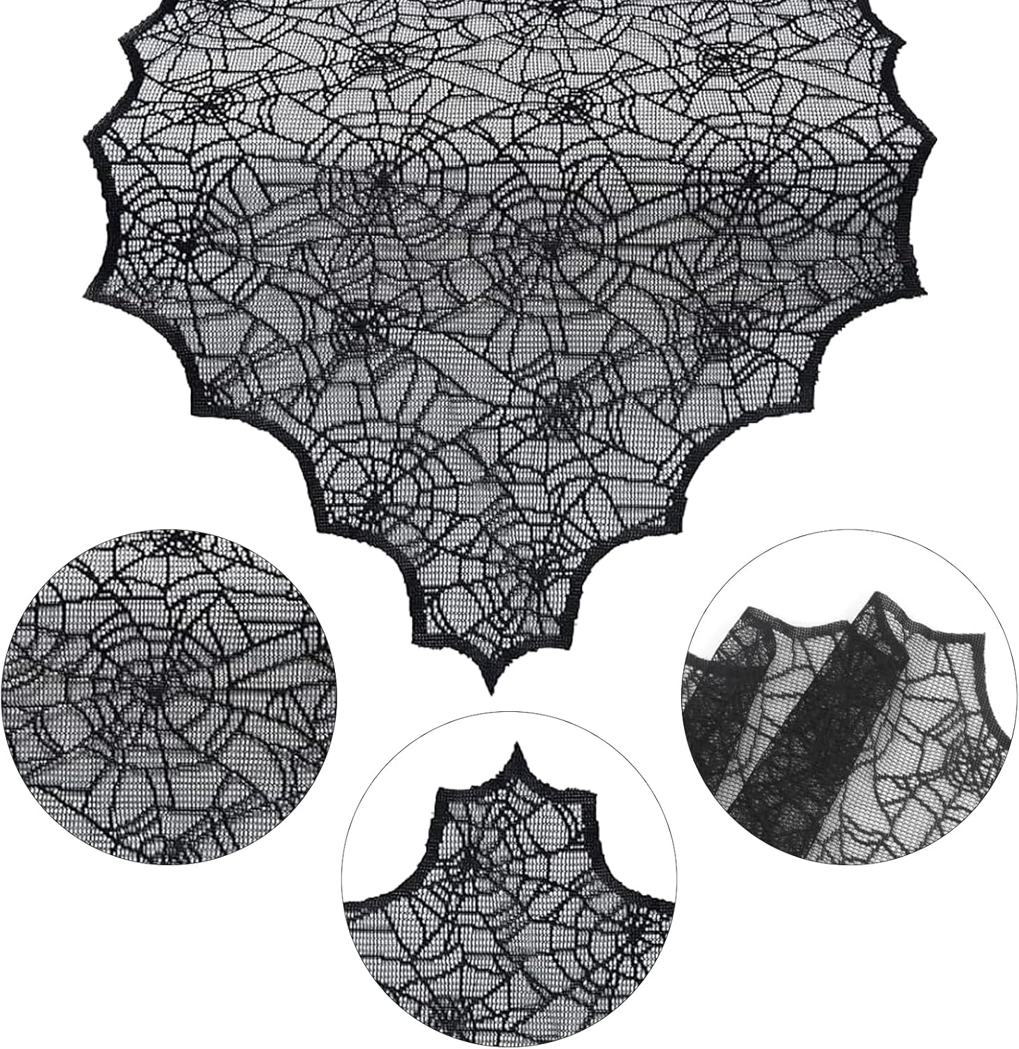 2 Pack Halloween Table Runners 18x72 Inches