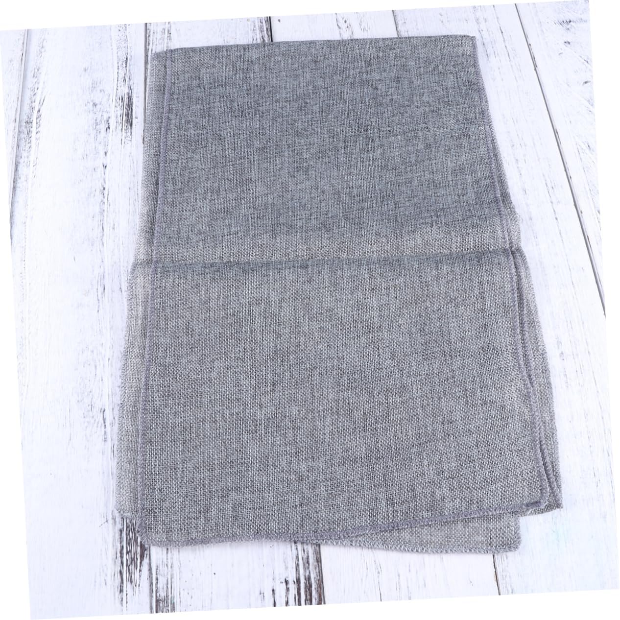 MAGICLULU Rustic Gray Table Runner Imitated Linen Design