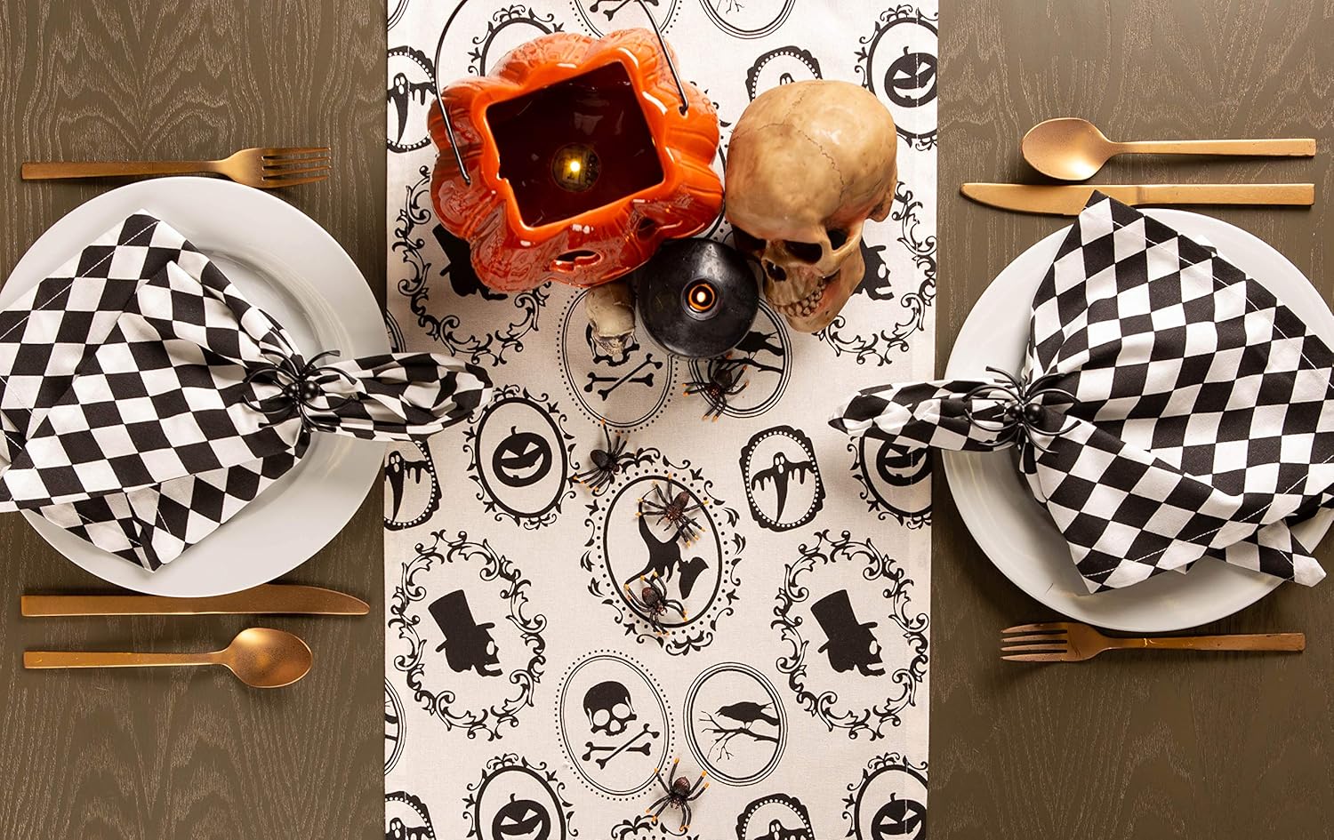 DII Halloween Party Tabletop Decor Table Runner 14x72