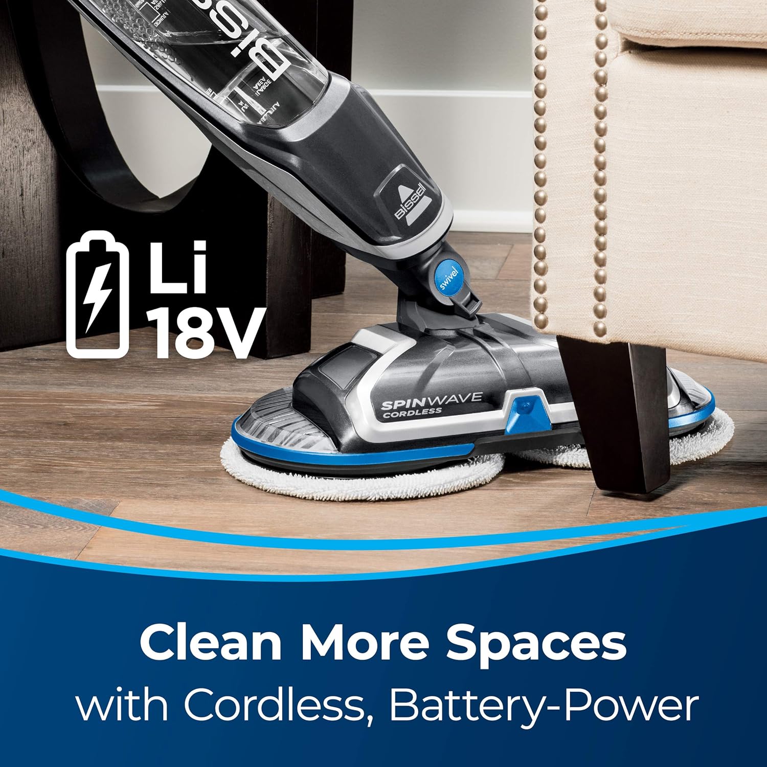 BISSELL Spinwave Cordless Hard Floor Cleaner 18V